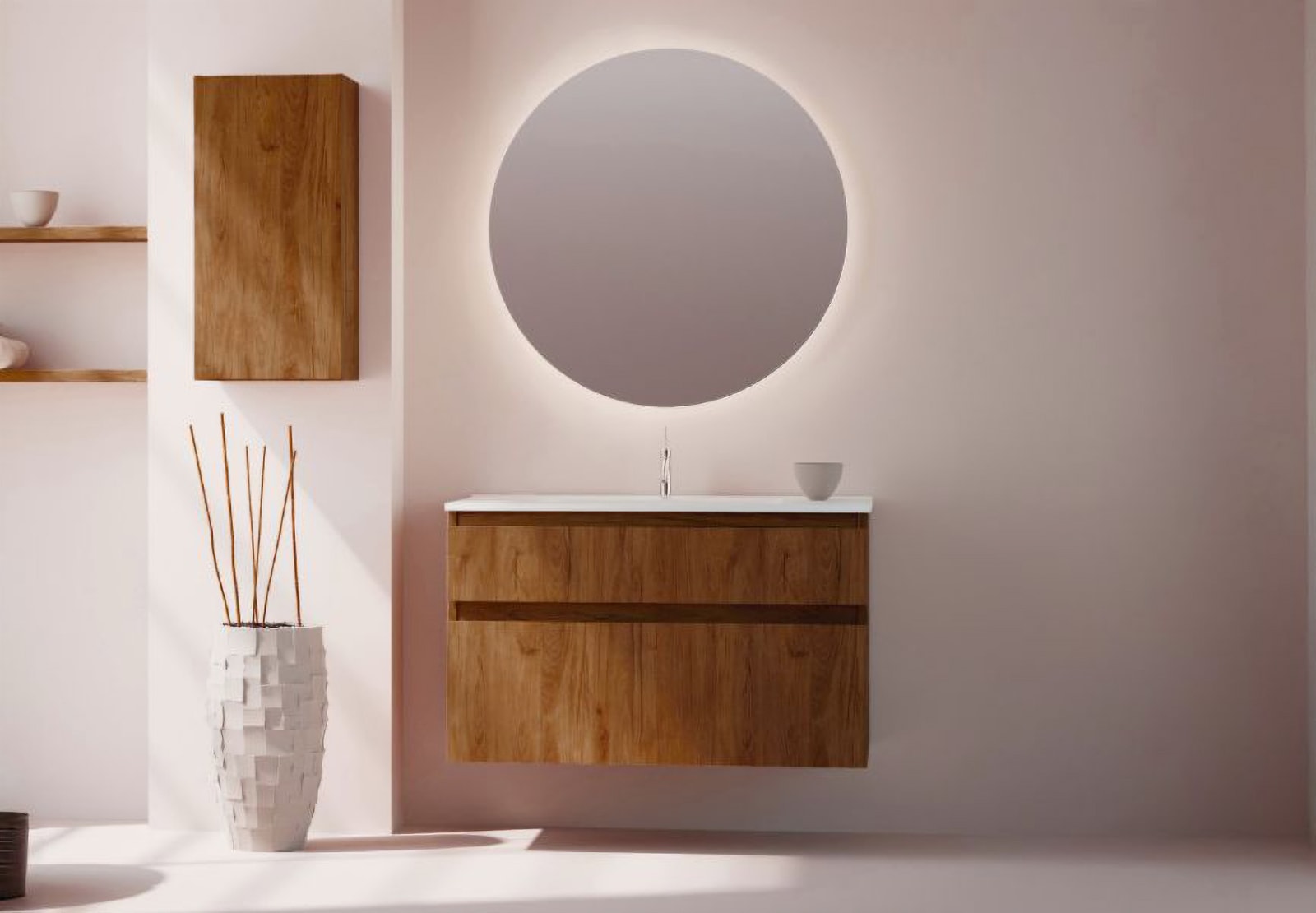 Conjunto de mueble de baño madera maciza Bruntec Alpes 17 Principal 0