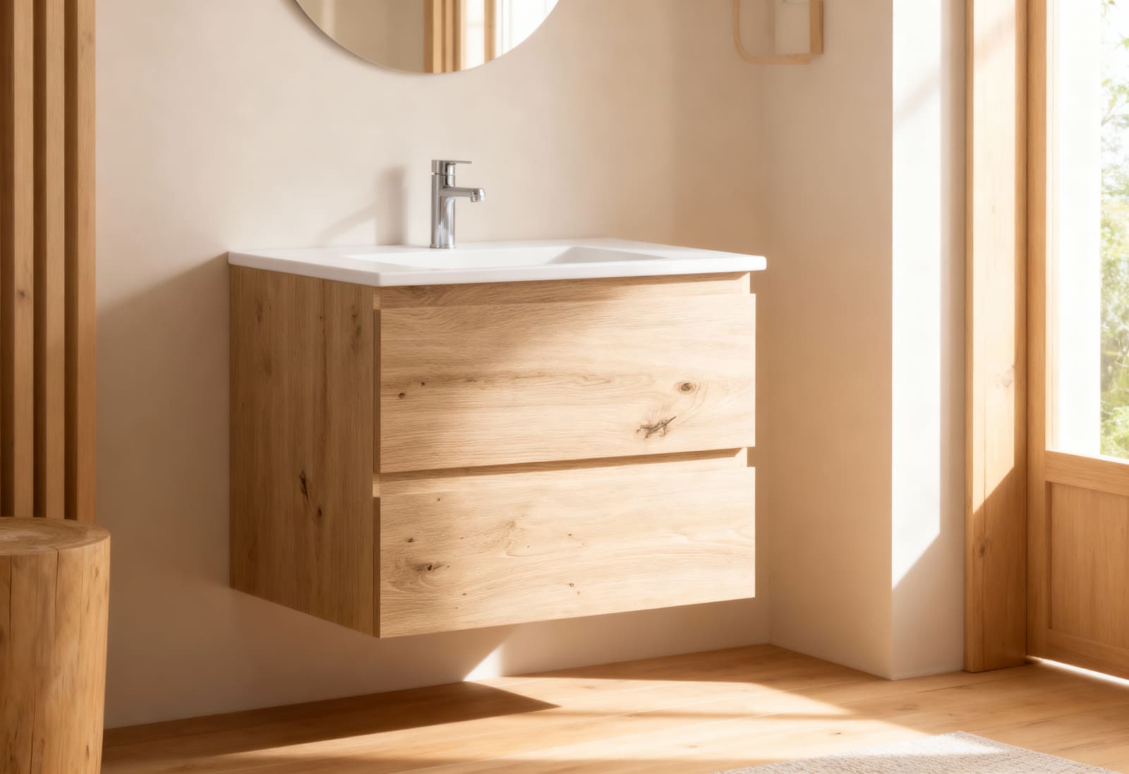 Conjunto de mueble de baño pequeño Bruntec Nivo 2 cajones suspendido Principal 0
