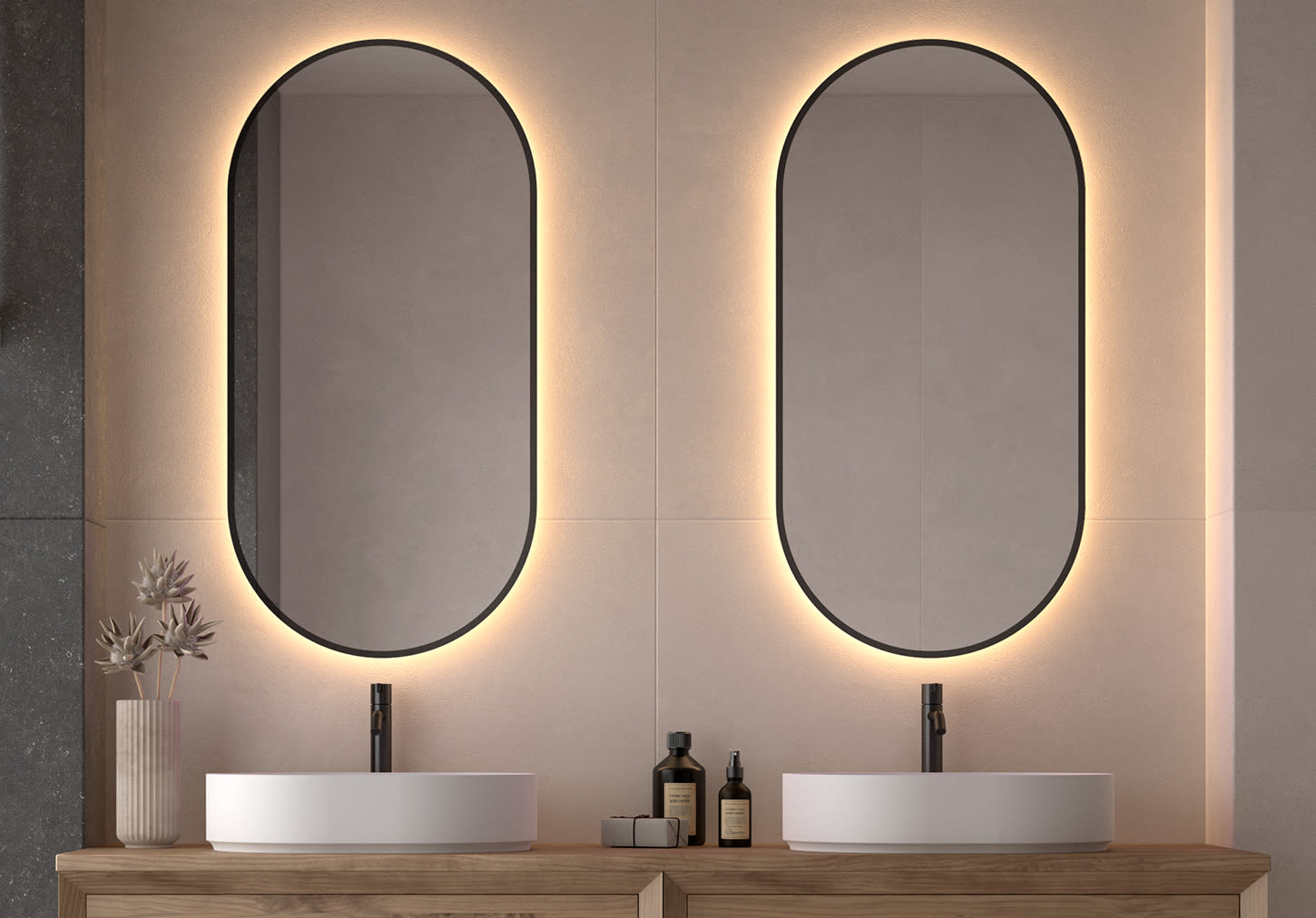 Espejo de baño con luz LED Bruntec Portia Principal 0