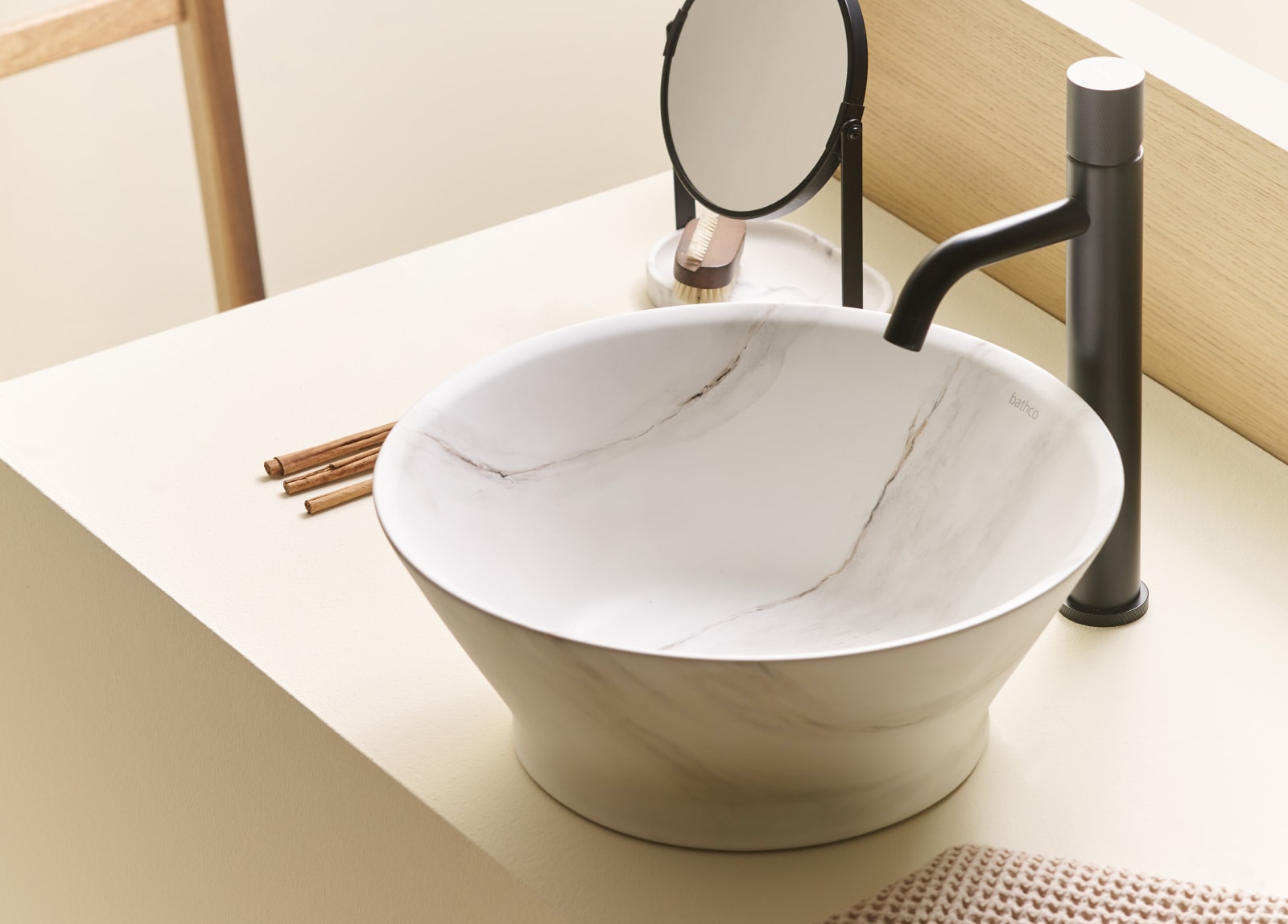 Lavabo sobre encimera Bathco Etna Calacatta Principal 0