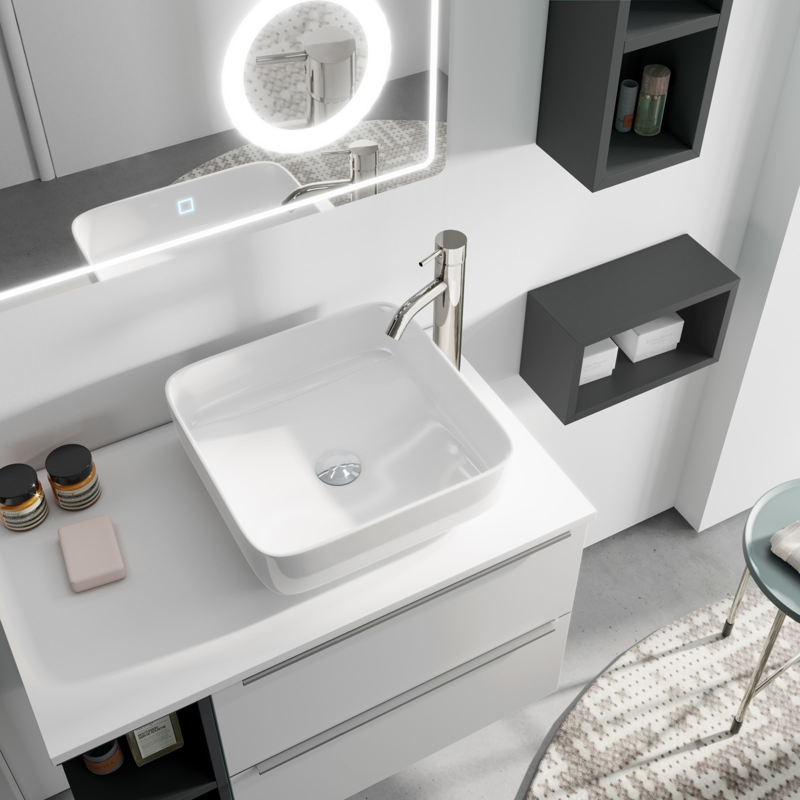 Lavabo sobre encimera Bruntec Sei Principal 0