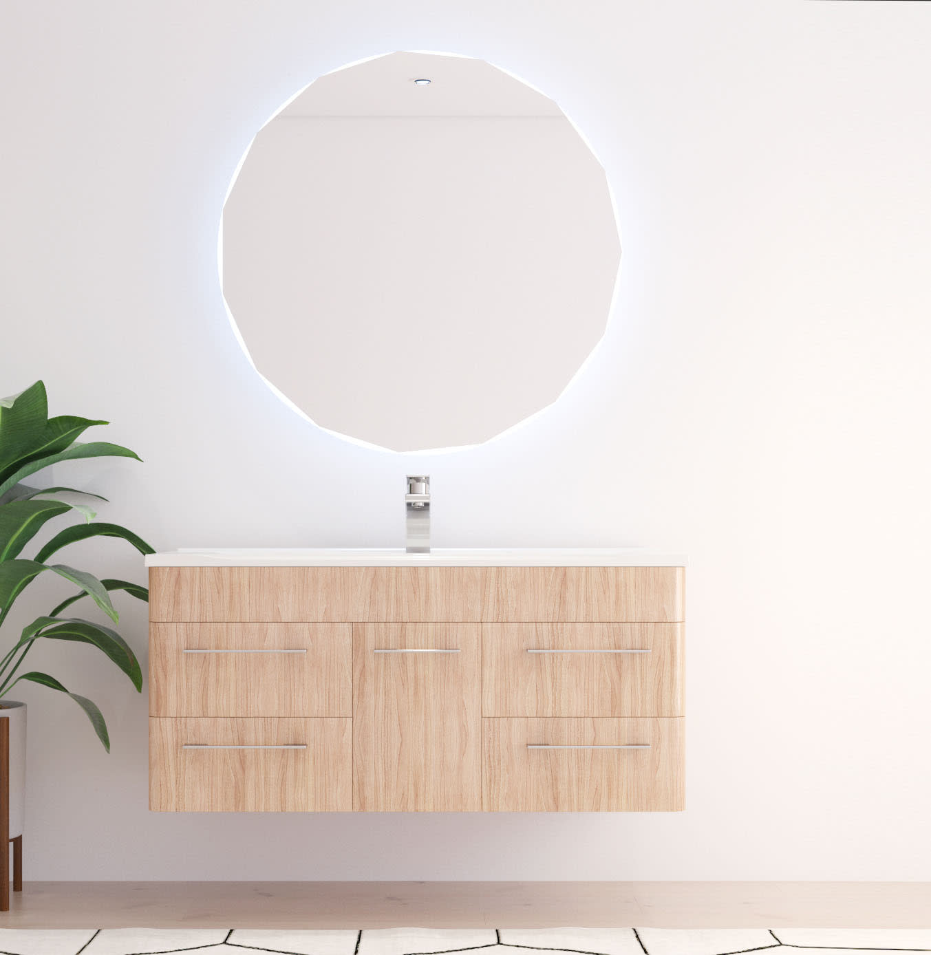 Espejo de baño con luz led Bruntec Circis Principal 0