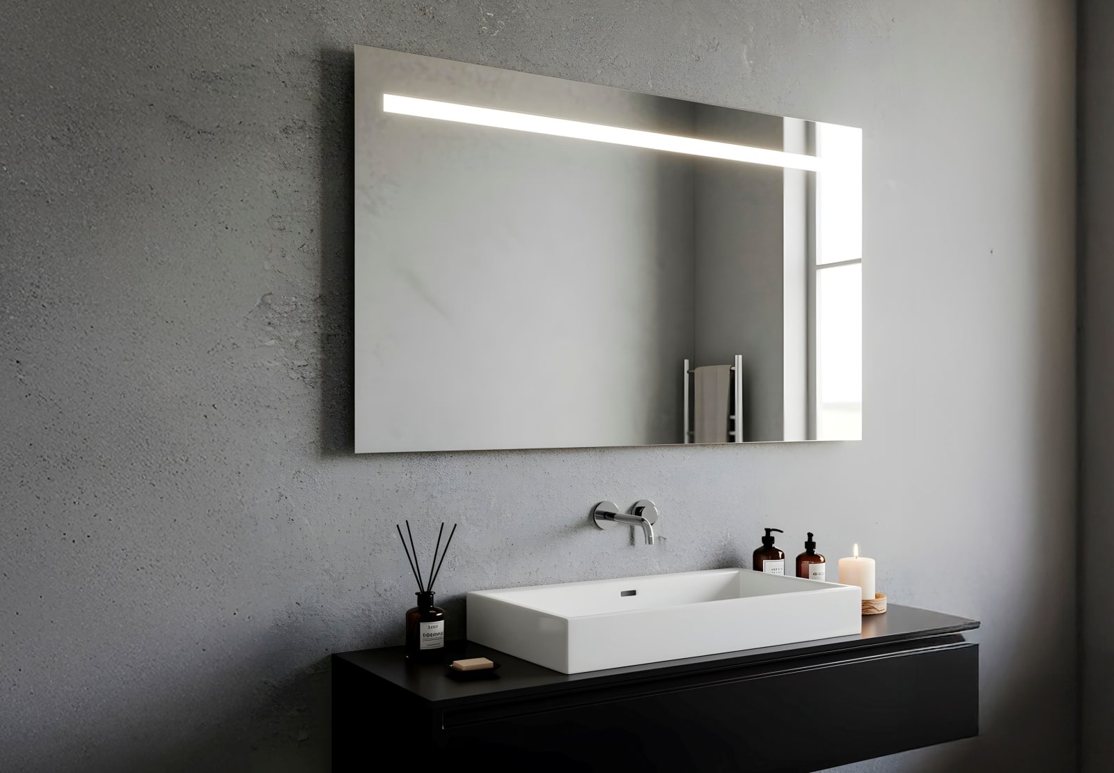 Espejo de baño con luz LED Bruntec Tarim Principal 0