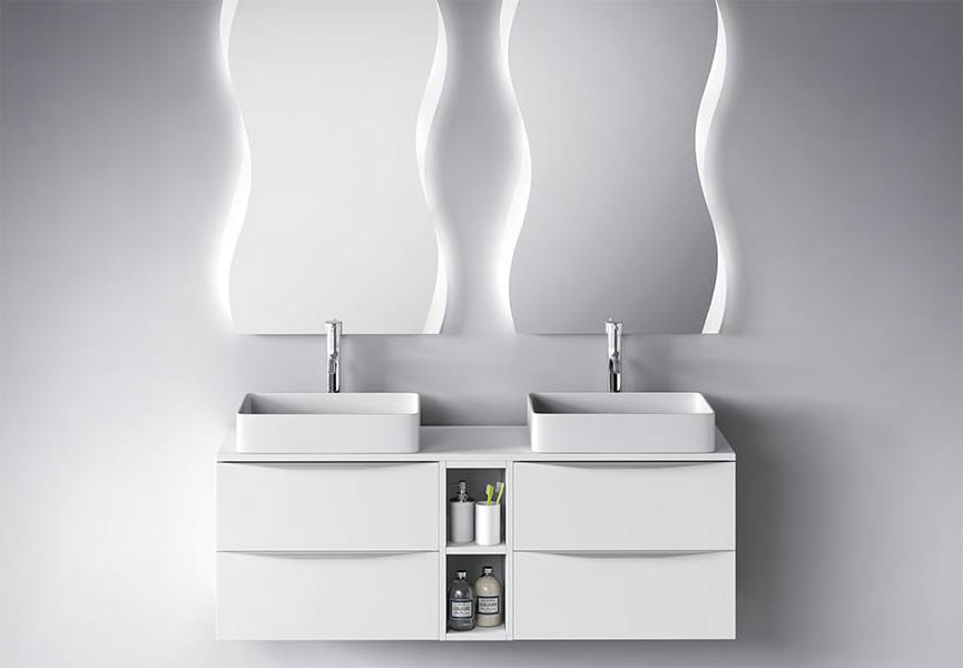 Mueble de baño con encimera de madera Coycama Landes Principal 0