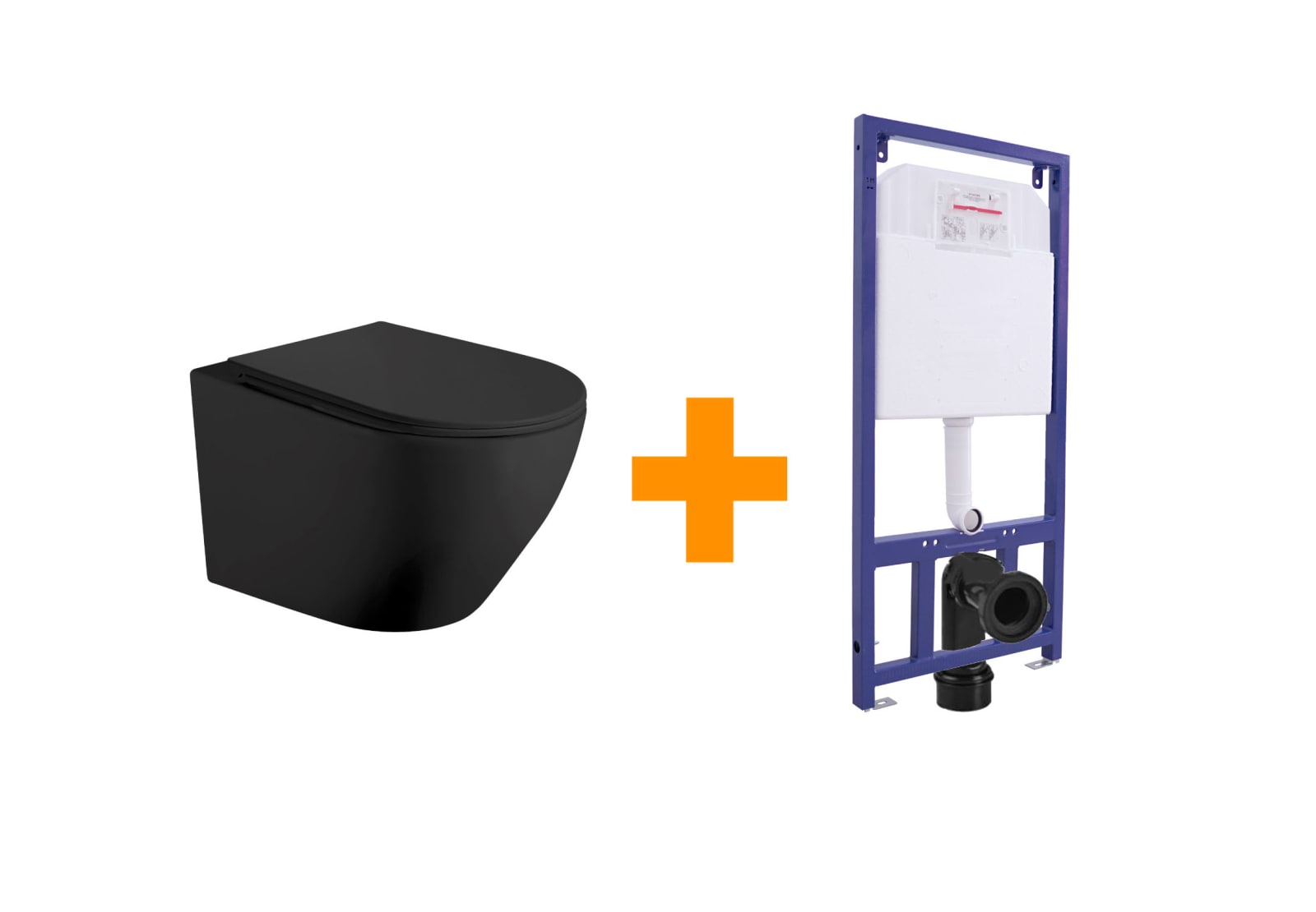 Pack inodoro suspendido + cisterna empotrada Bruntec Lisboa Principal 0