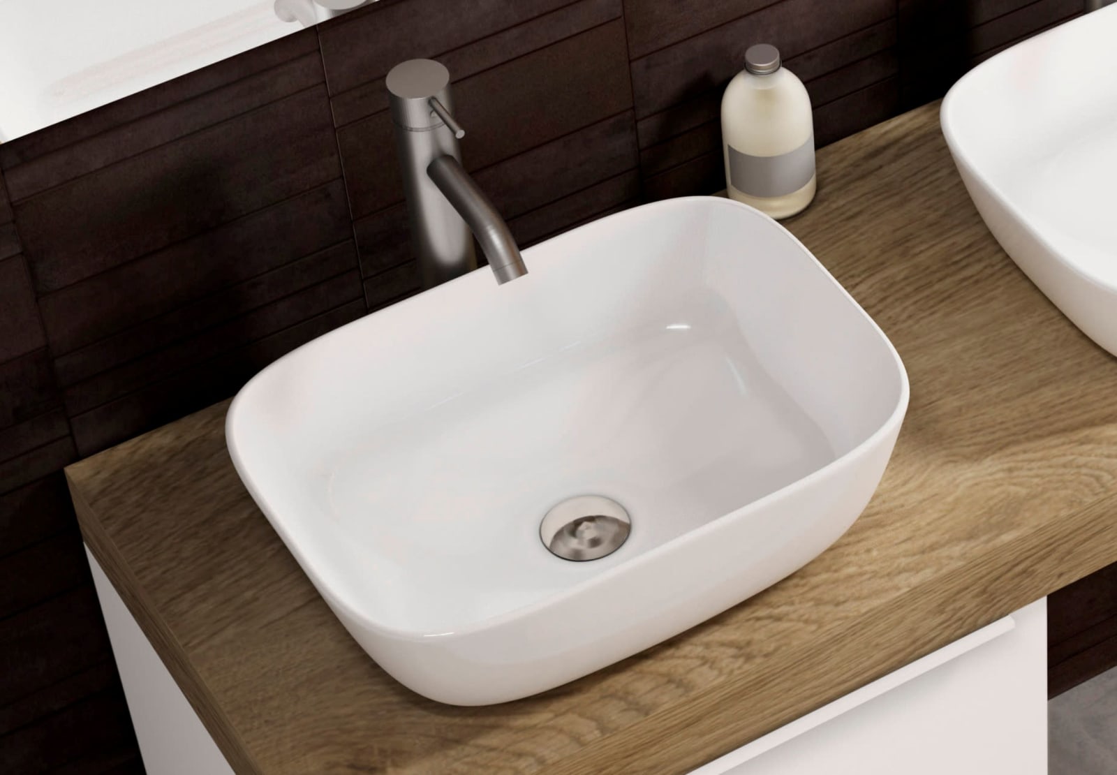 Lavabo sobre encimera Bruntec Due Principal 0