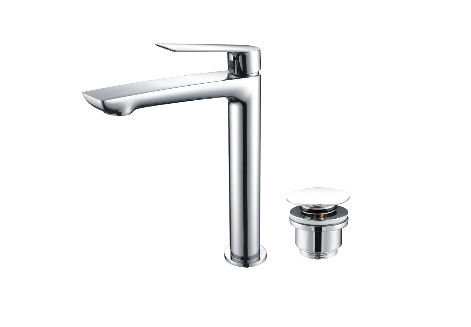 Pack Grifo de lavabo caño alto Imex Lúxor + Válvula click-clack Principal 0