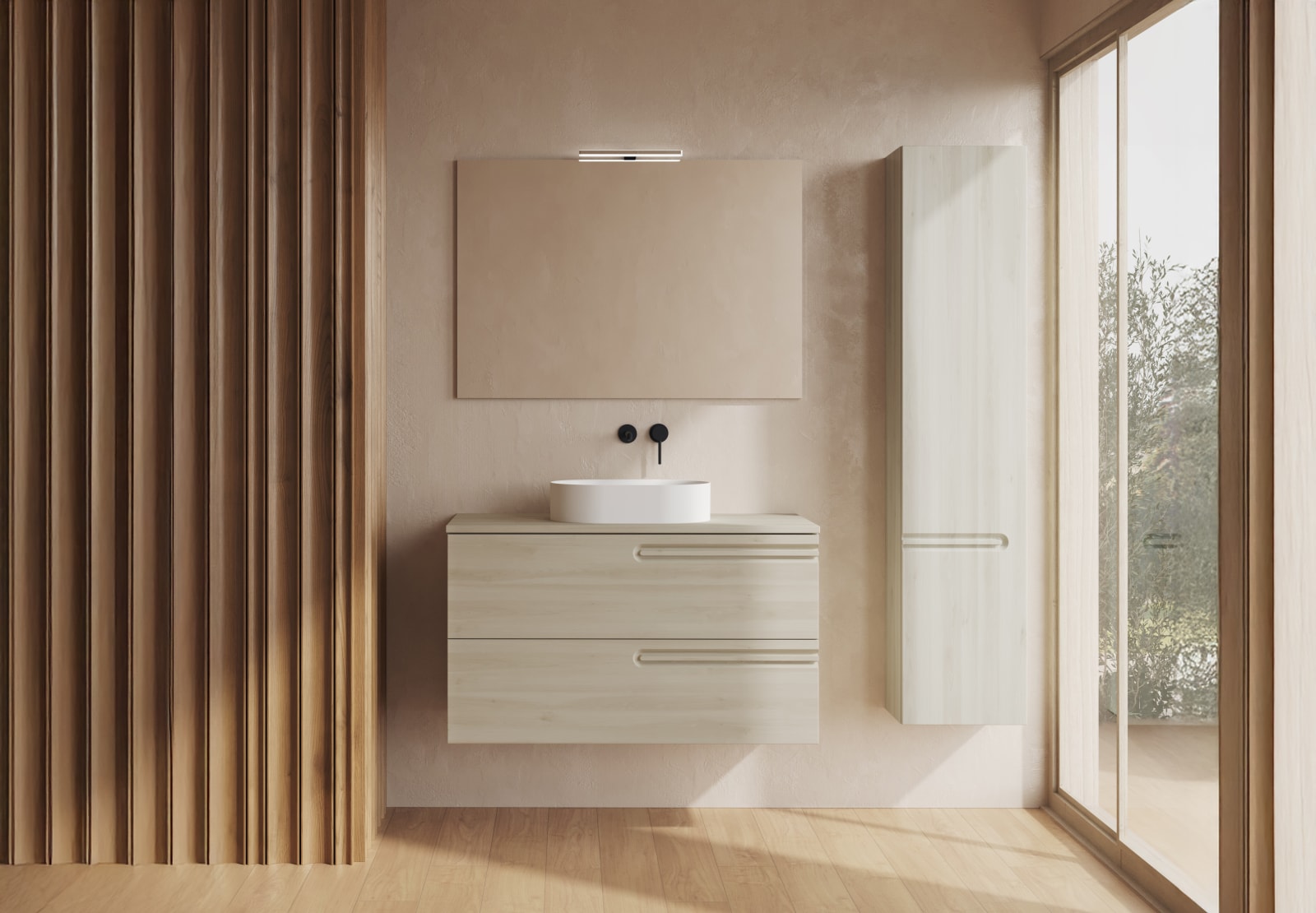 Mueble de baño con encimera de madera Royo Econic Principal 0