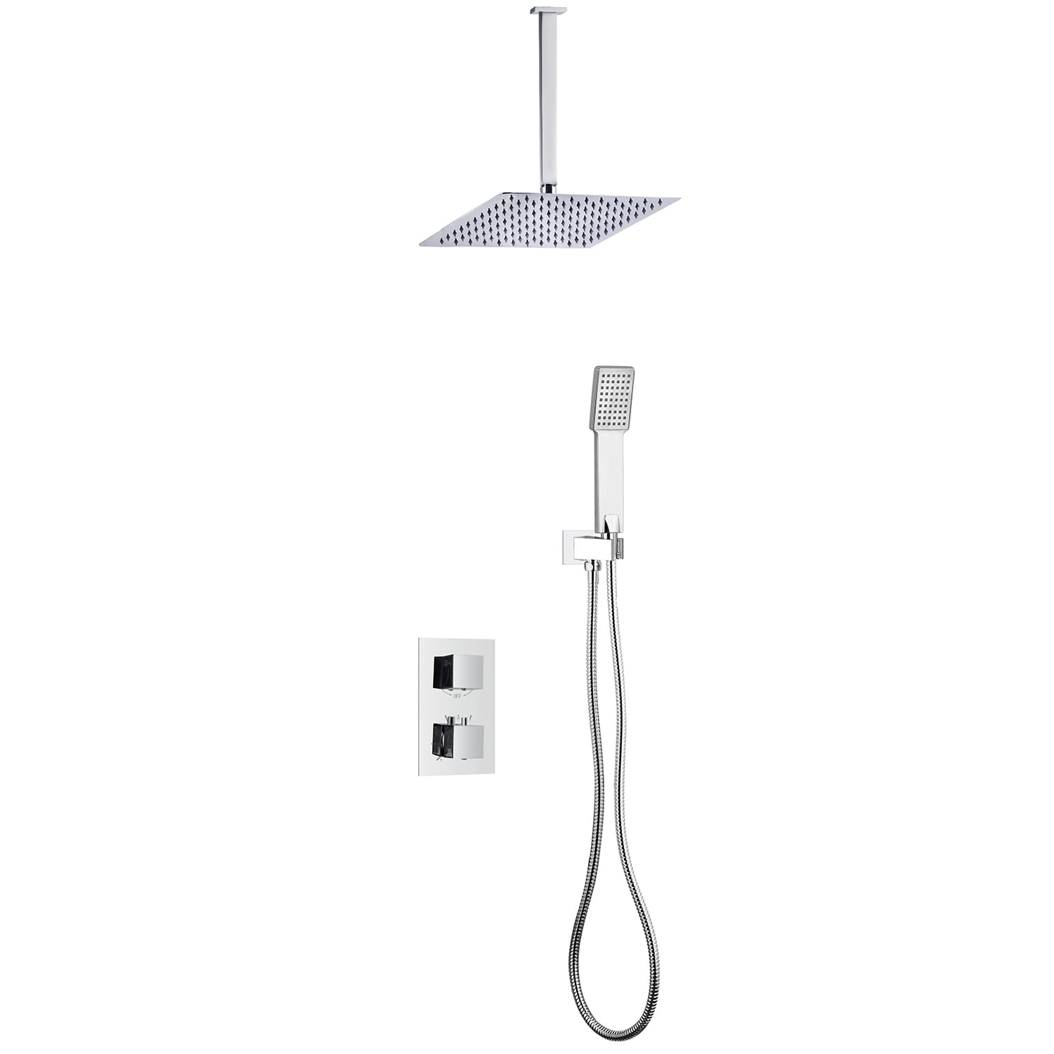 Conjunto de ducha empotrado al techo Lluvibath Artemis Principal 0