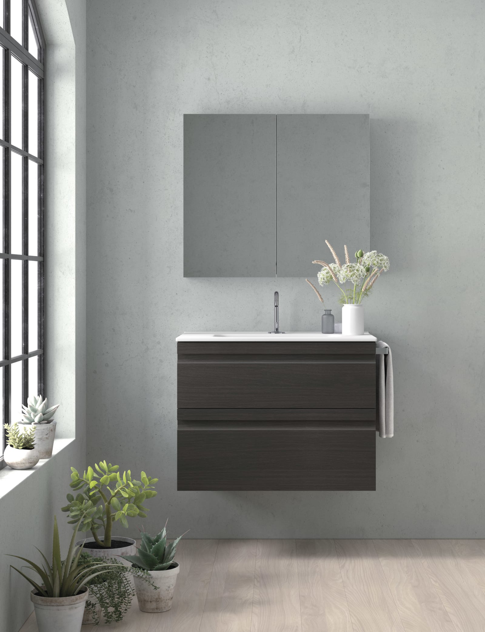 Mueble de baño fondo reducido 39 cm Avila dos Natalia Principal 0