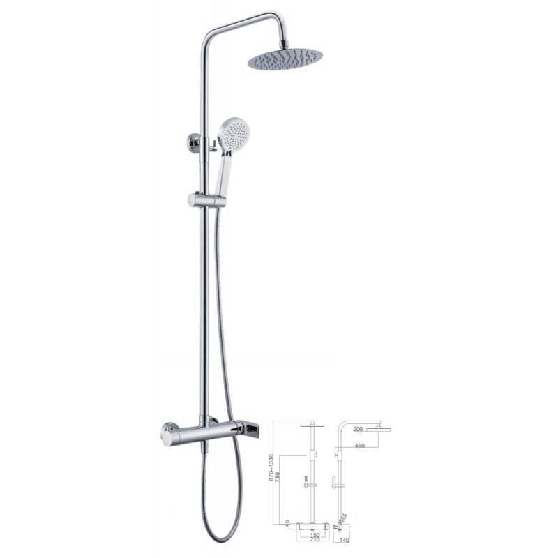 Conjunto de ducha Imex Nassau Principal 0
