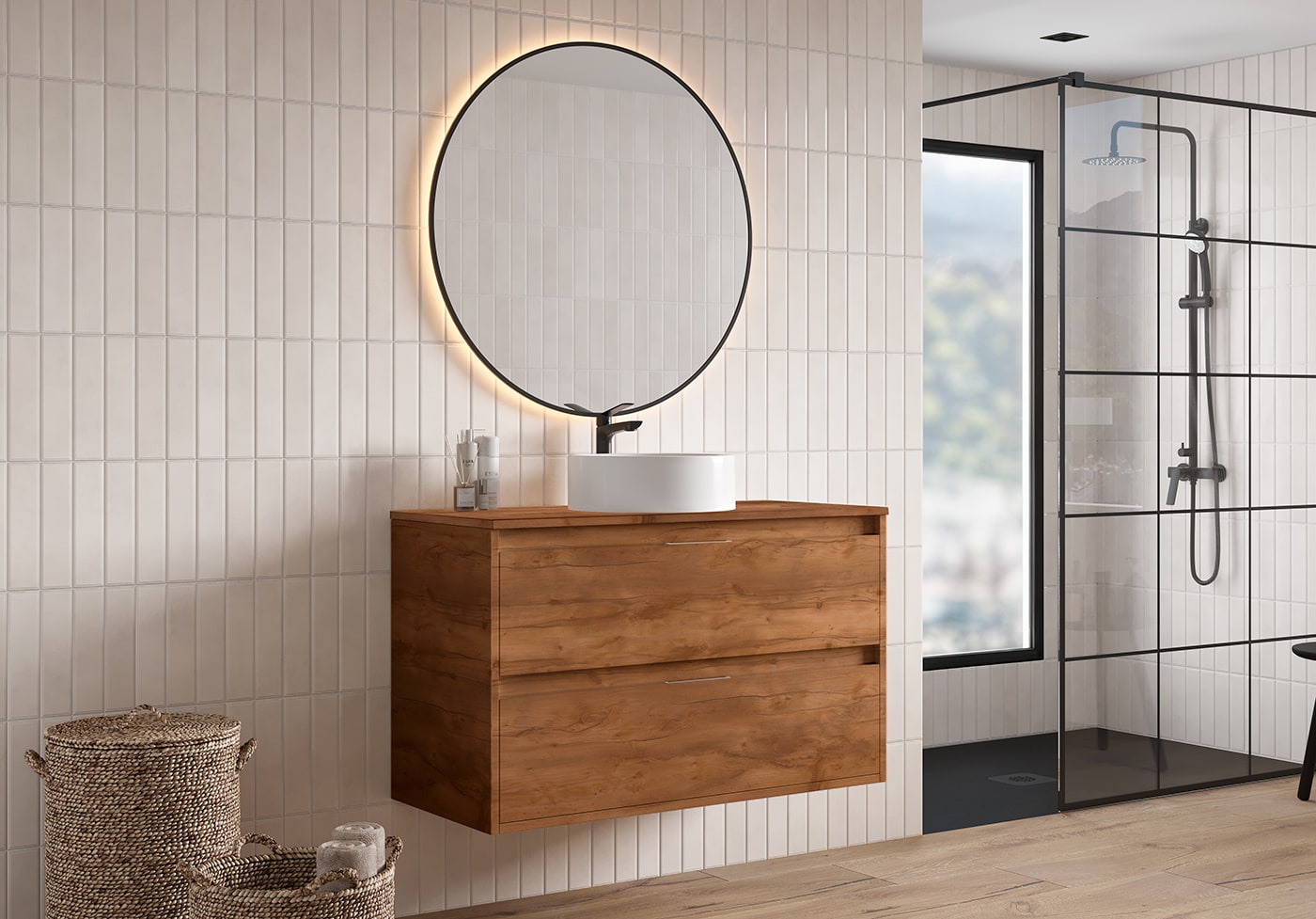 Mueble de baño con encimera Melamina Bruntec Artemisa Principal 0