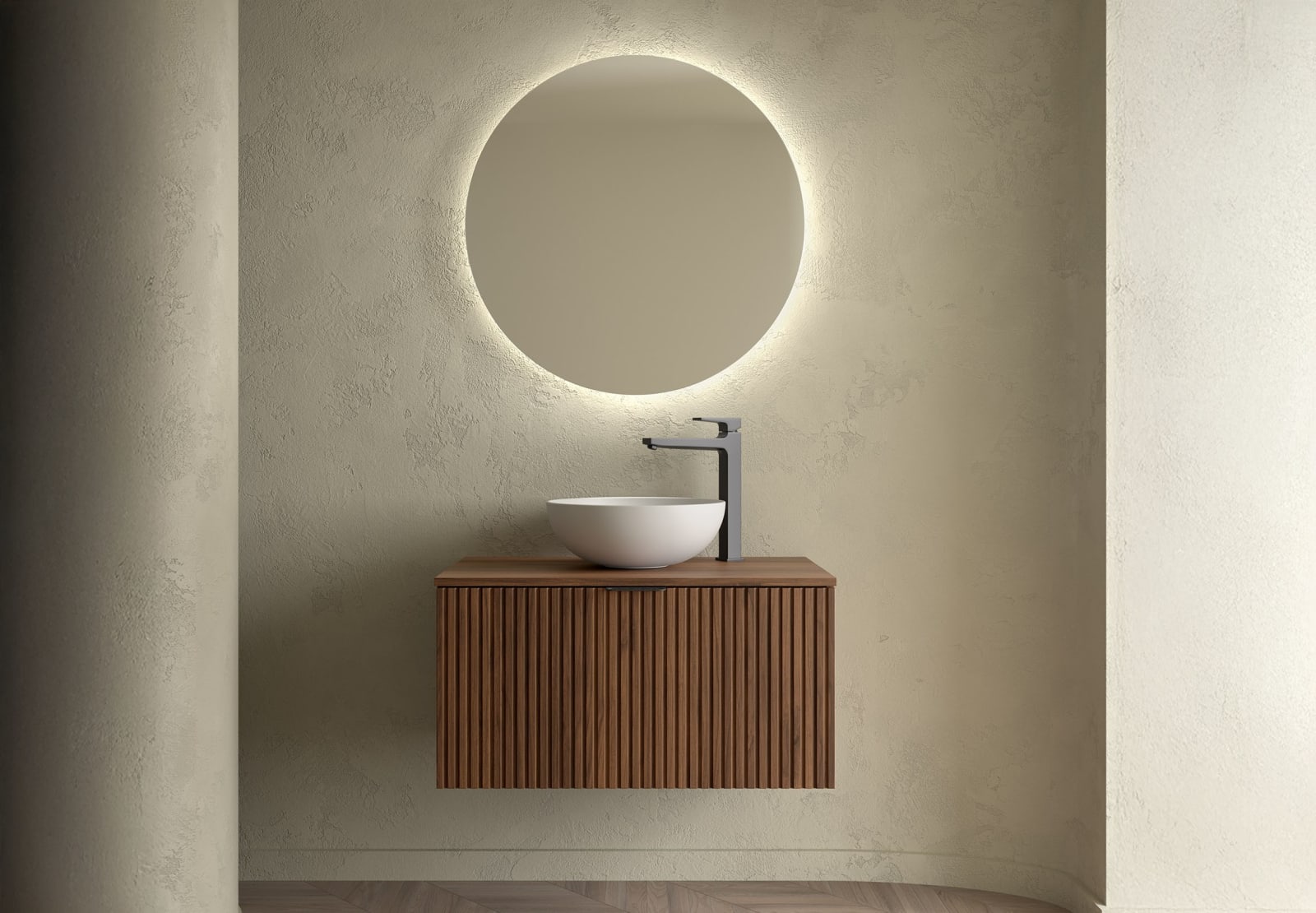 Mueble de baño con encimera de madera Salgar Biba Principal 0