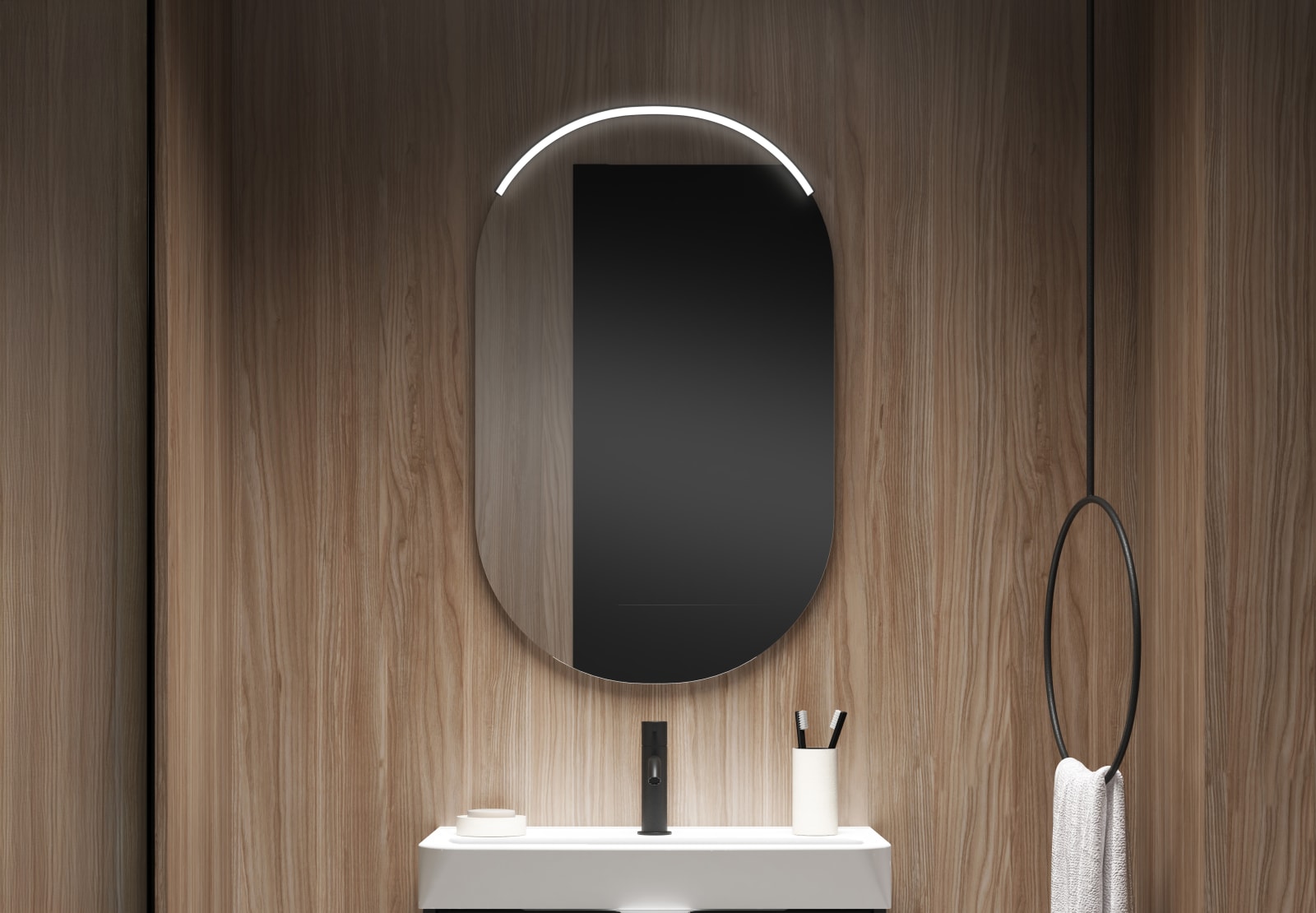 Aplique Curvo de luz Led Voile Visobath Principal 0