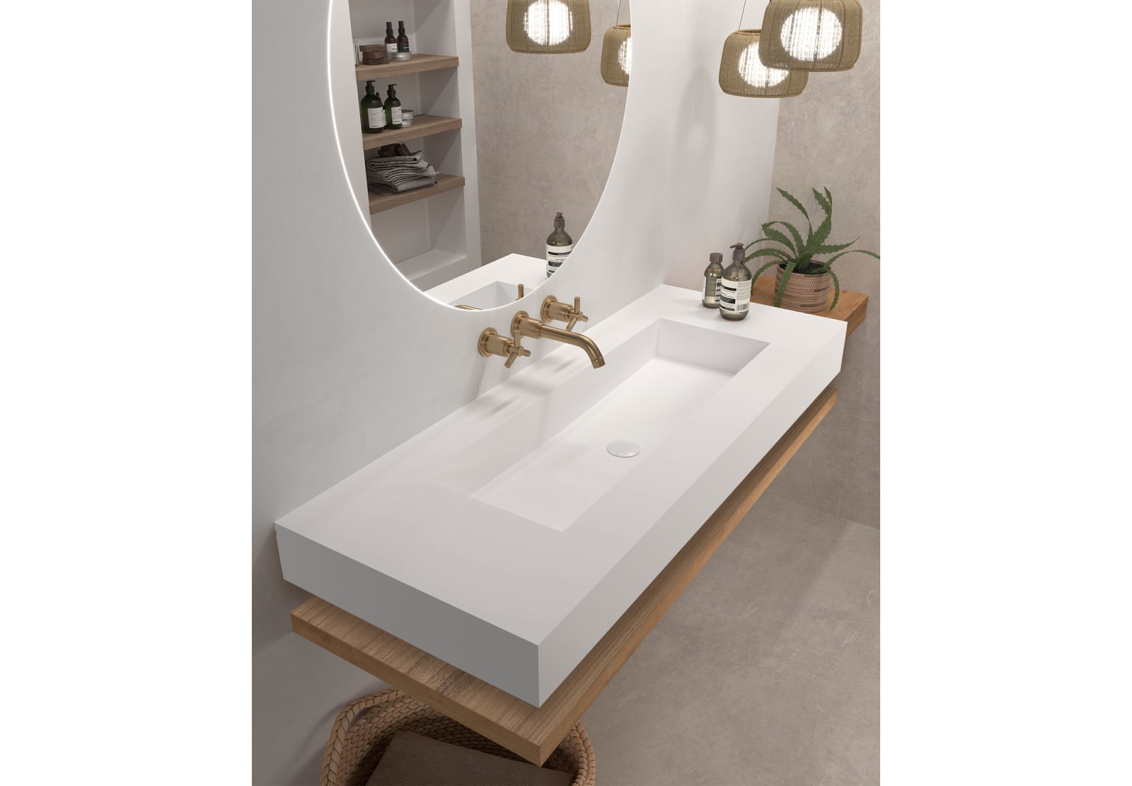 Lavabo de baño suspendido Art and Bath Austin Principal 0