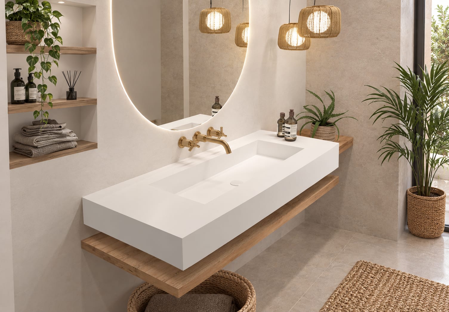 Lavabo de baño suspendido Art and Bath Austin Principal 0