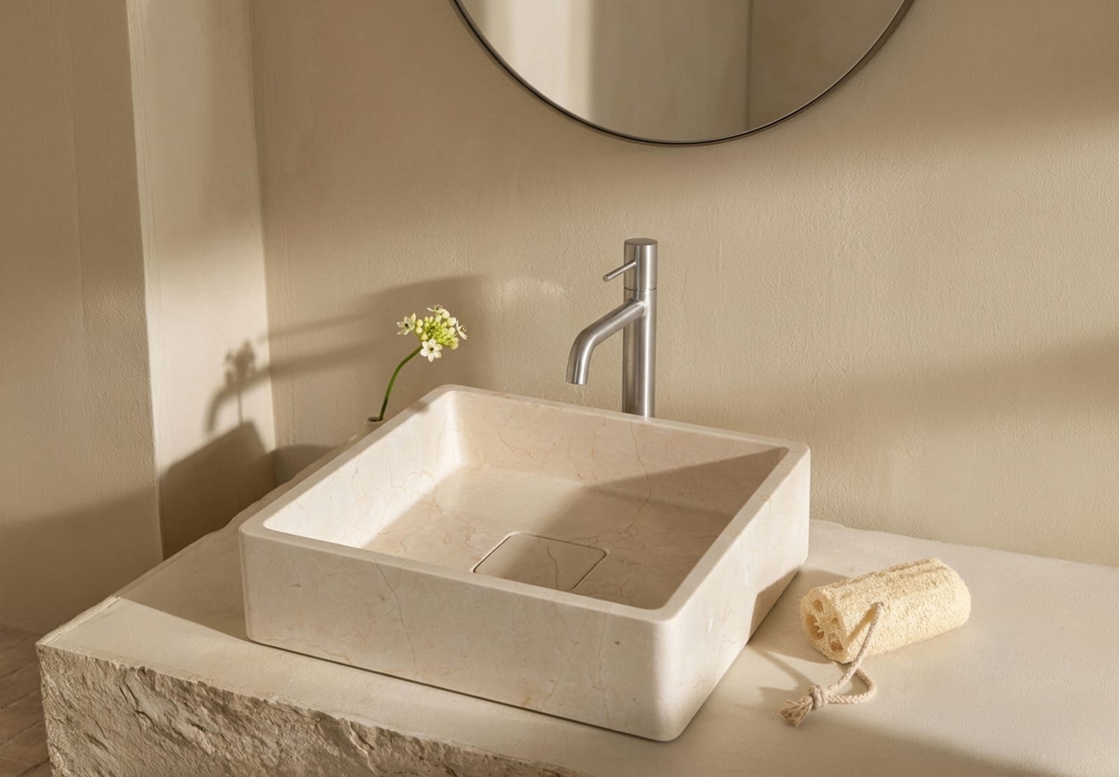 Lavabo de mármol natural Bruntec Nilo Principal 0