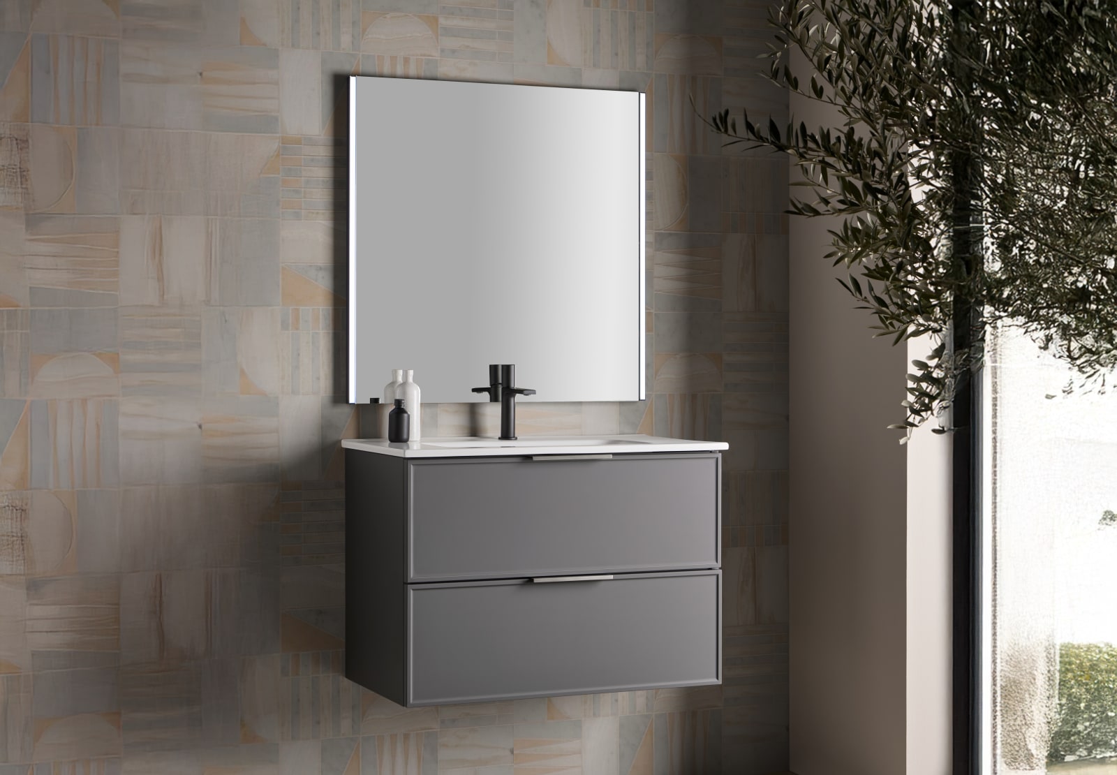 Conjunto mueble de baño Sanchis Kubik Principal 0