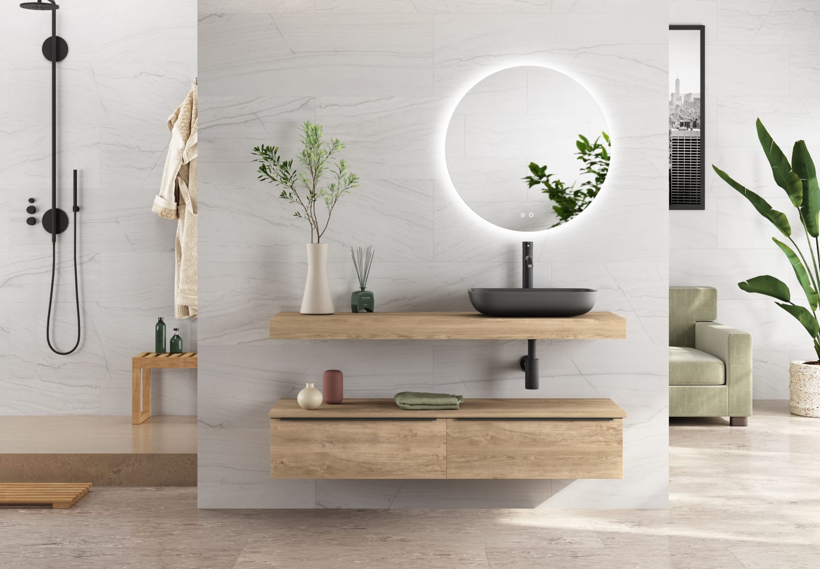 Conjunto mueble de baño Coycama Flow Principal 0
