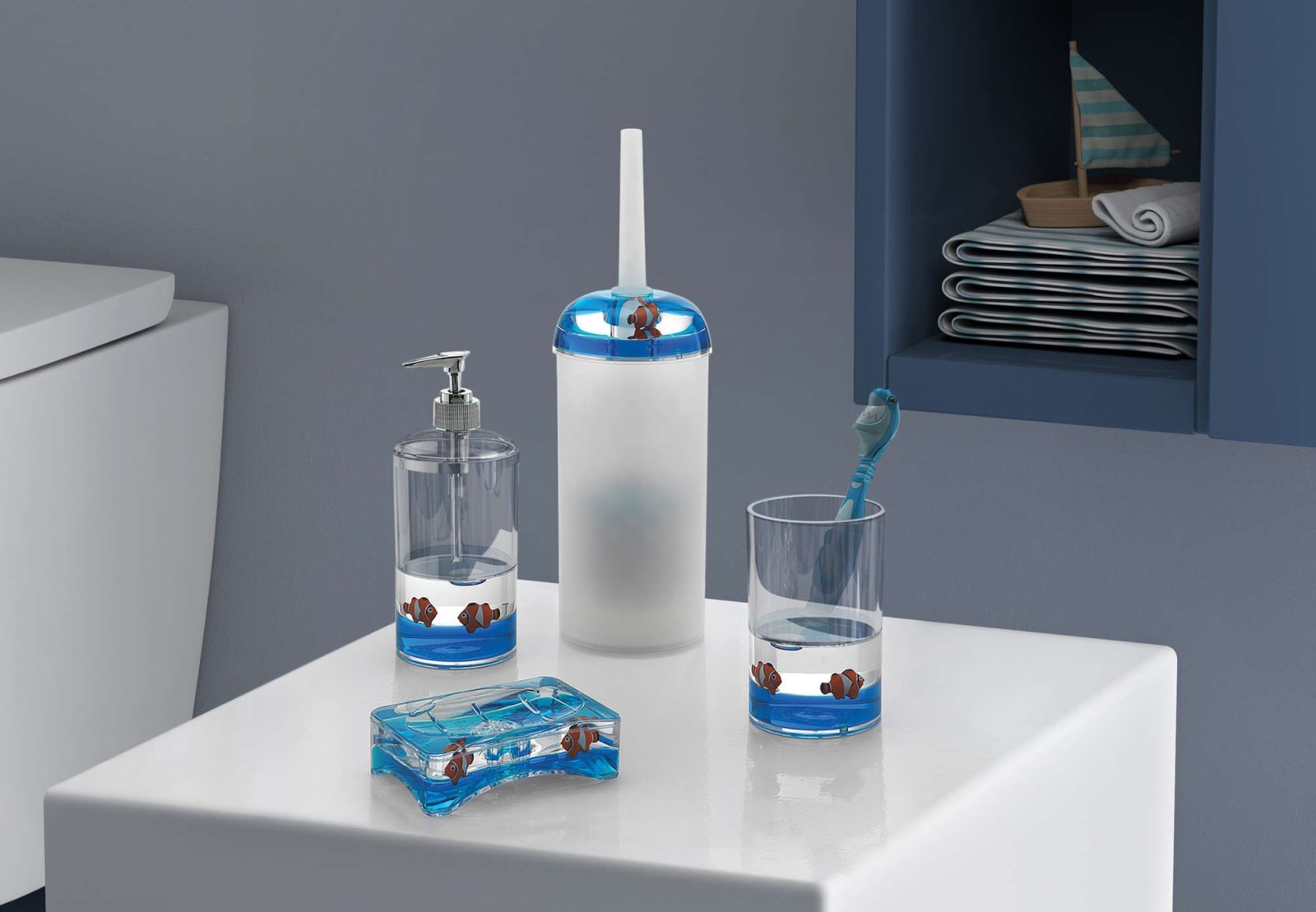 Conjunto de accesorios de baño infantil Gedy Pyxis Principal 0