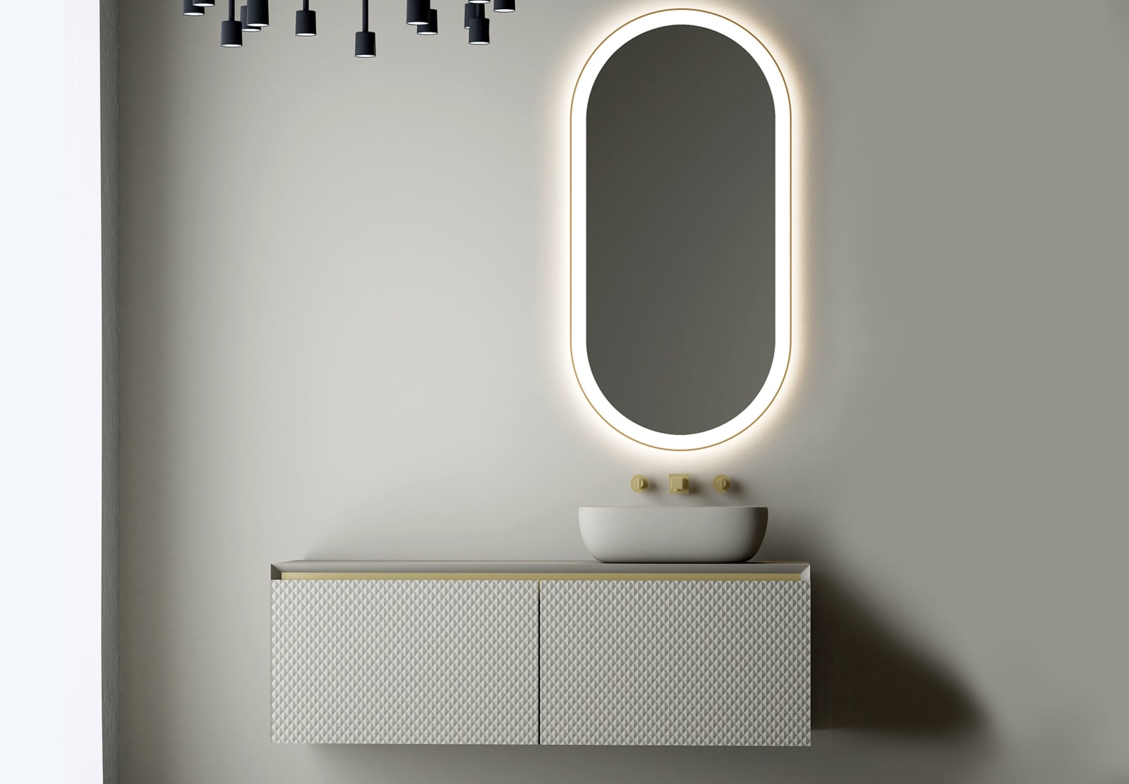 Espejo de baño con luz LED Bruntec Zenit Principal 0