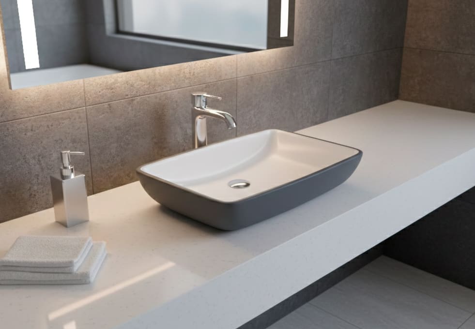 Lavabo sobre encimera Bruntec Boston mate Principal 0