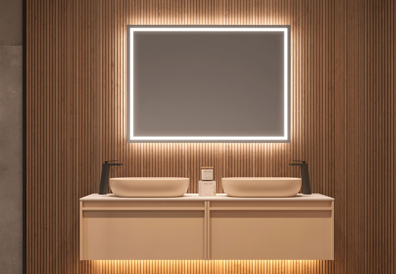 Espejo de baño con lud LED Ledimex Francia Principal 0