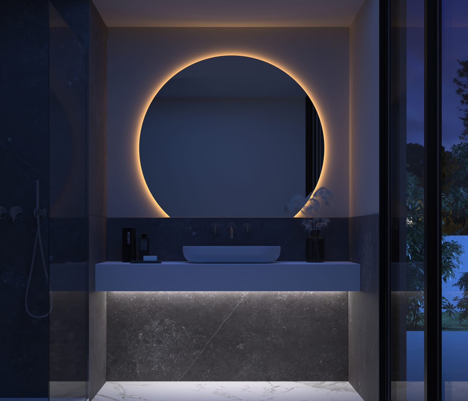 Espejo media luna con luz LED de Eurobath, Granada 2 Principal 0
