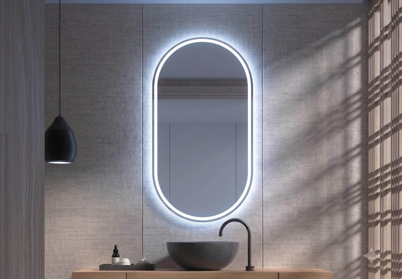 Espejo de baño con luz LED Bruntec Aris Principal 0