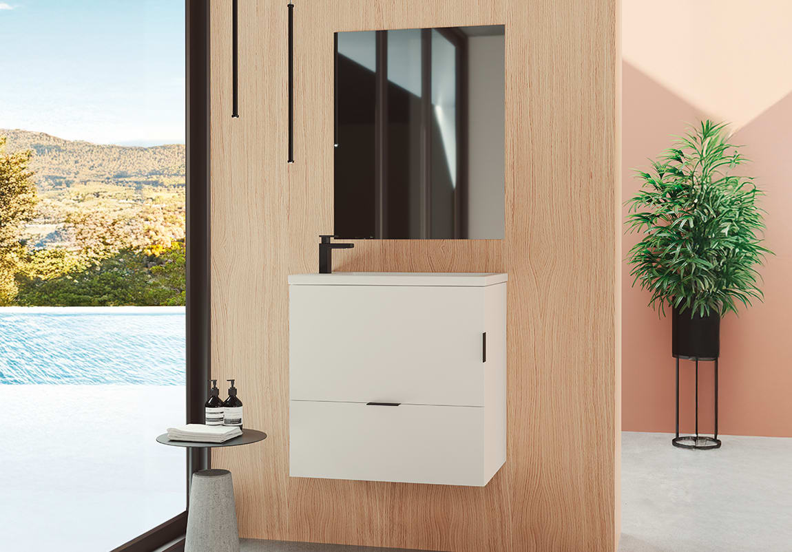 Conjunto mueble de baño fondo reducido 35 cm Campoaras Petit Principal 0