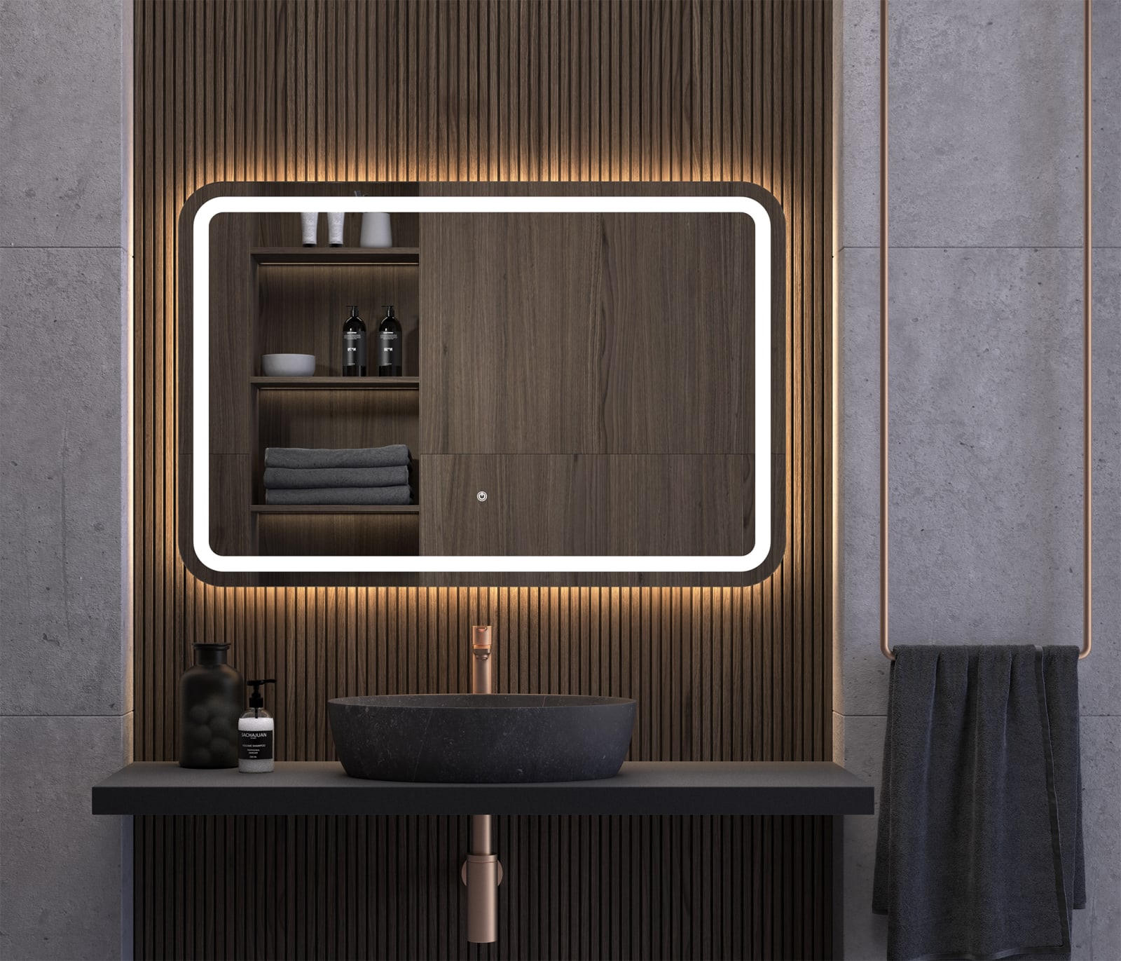 Espejo de baño con luz LED Eurobath Sicilia Principal 0