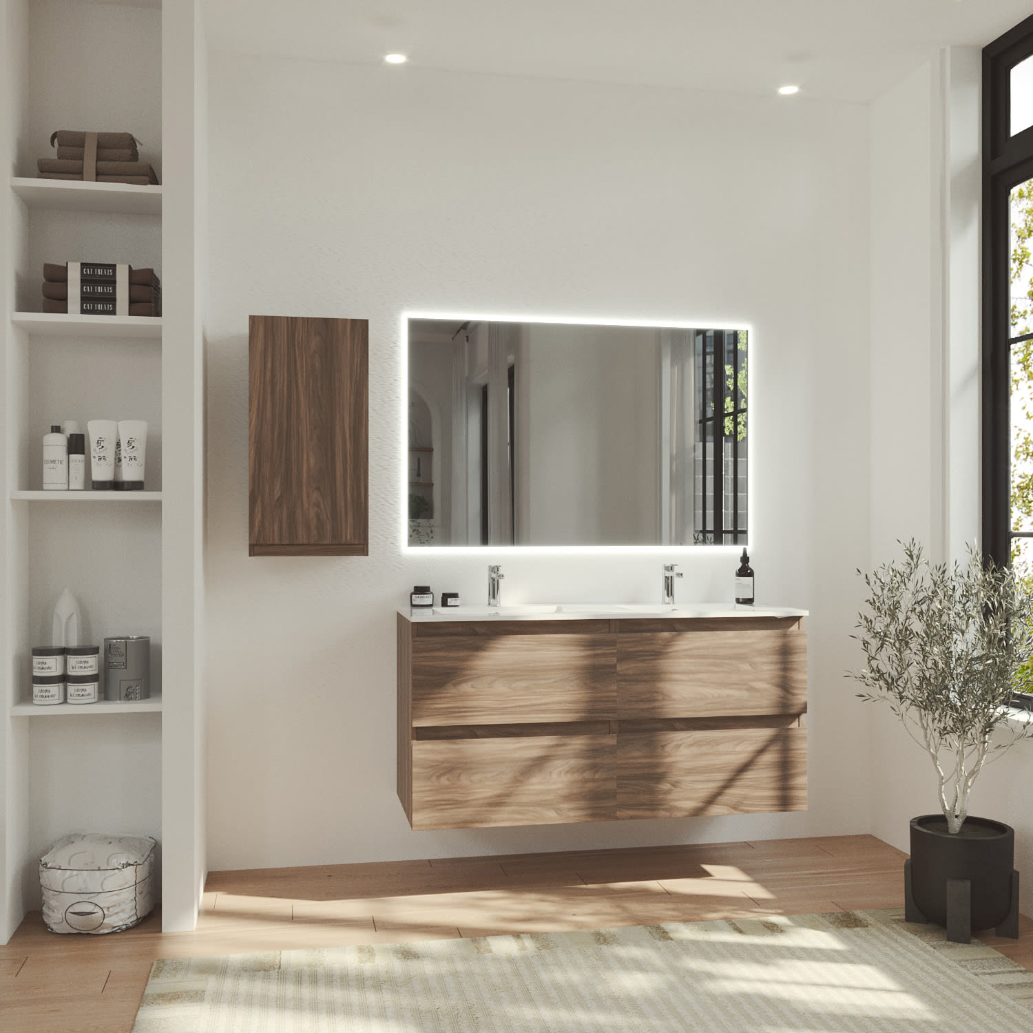 Mueble de baño color madera Bruntec Vilma Principal 0