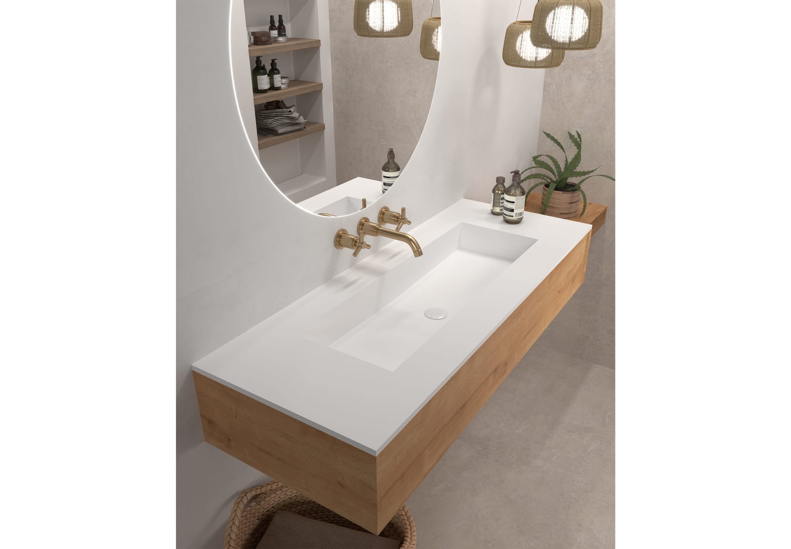 Lavabo de baño encastrado Art and Bath Austin Principal 0