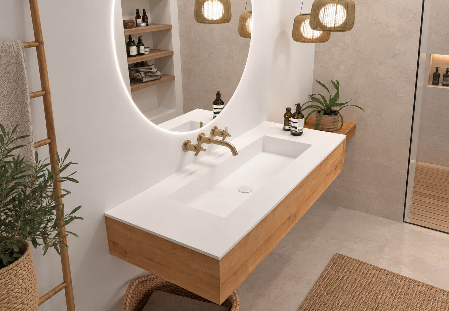 Lavabo de baño encastrado Art and Bath Austin Principal 0