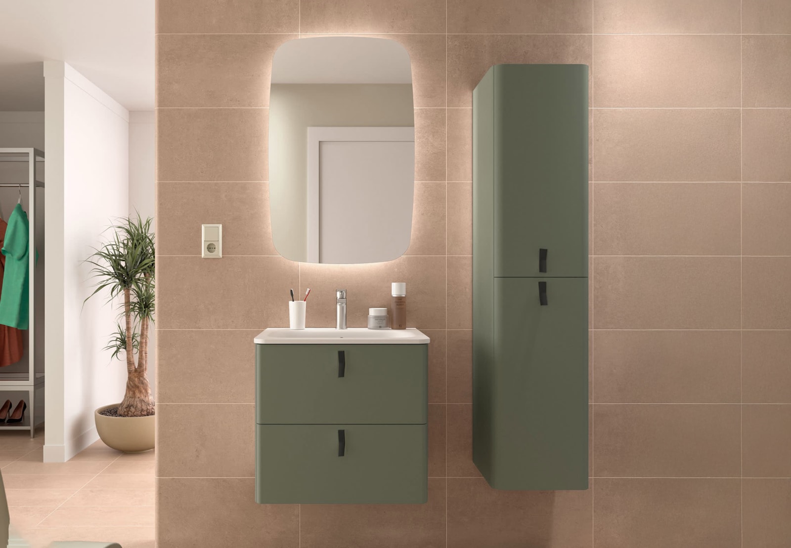 Conjunto mueble de baño con lavabo de ceramica Salgar Uniiq Principal 0