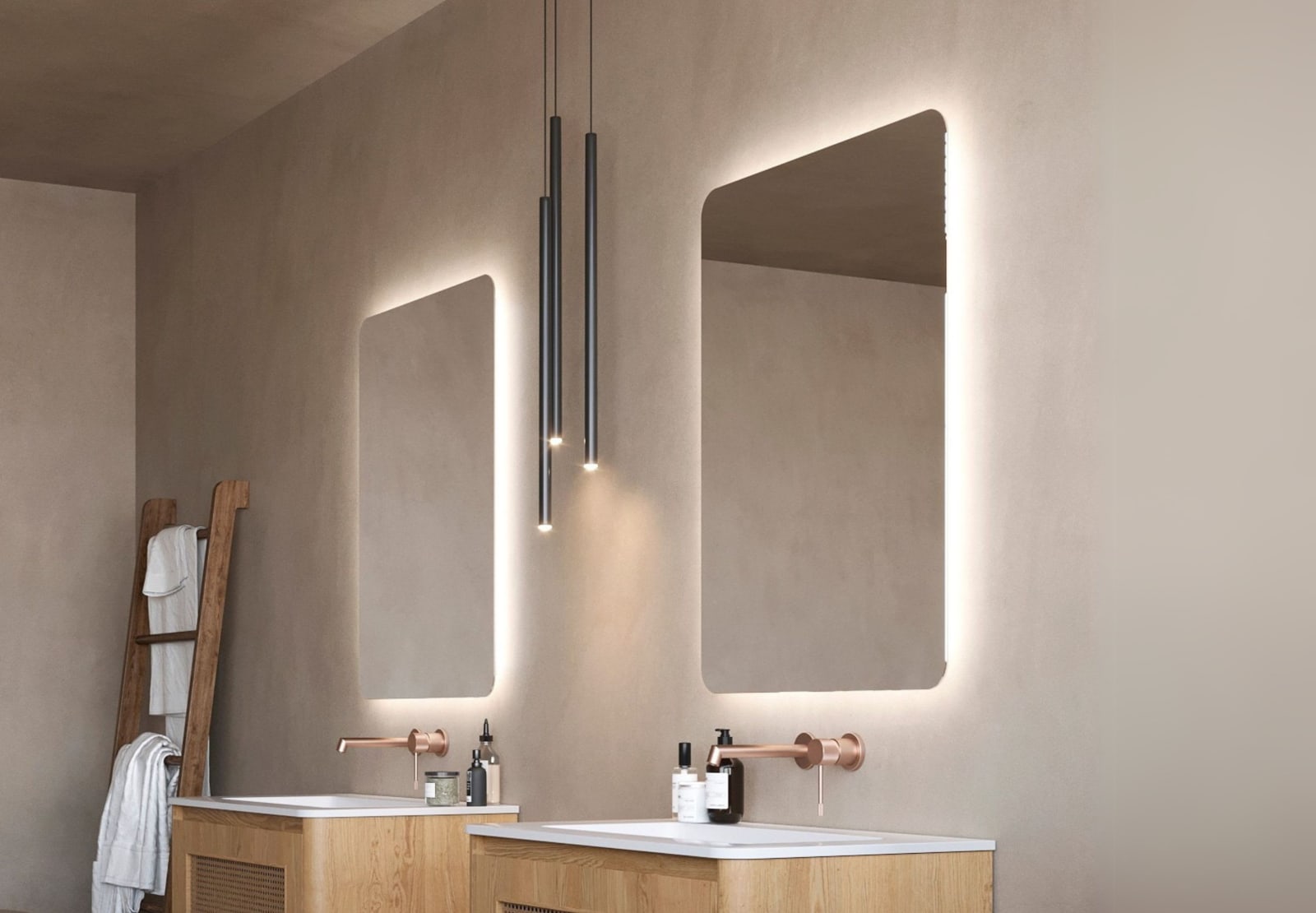 Espejo de baño con luz LED Ledimex Dinamarca Principal 0
