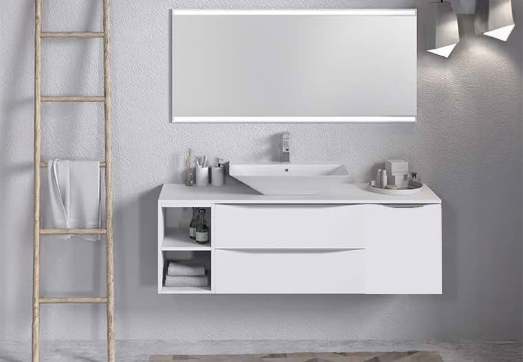 Mueble de baño con encimera de madera Landes Coycama Principal 0