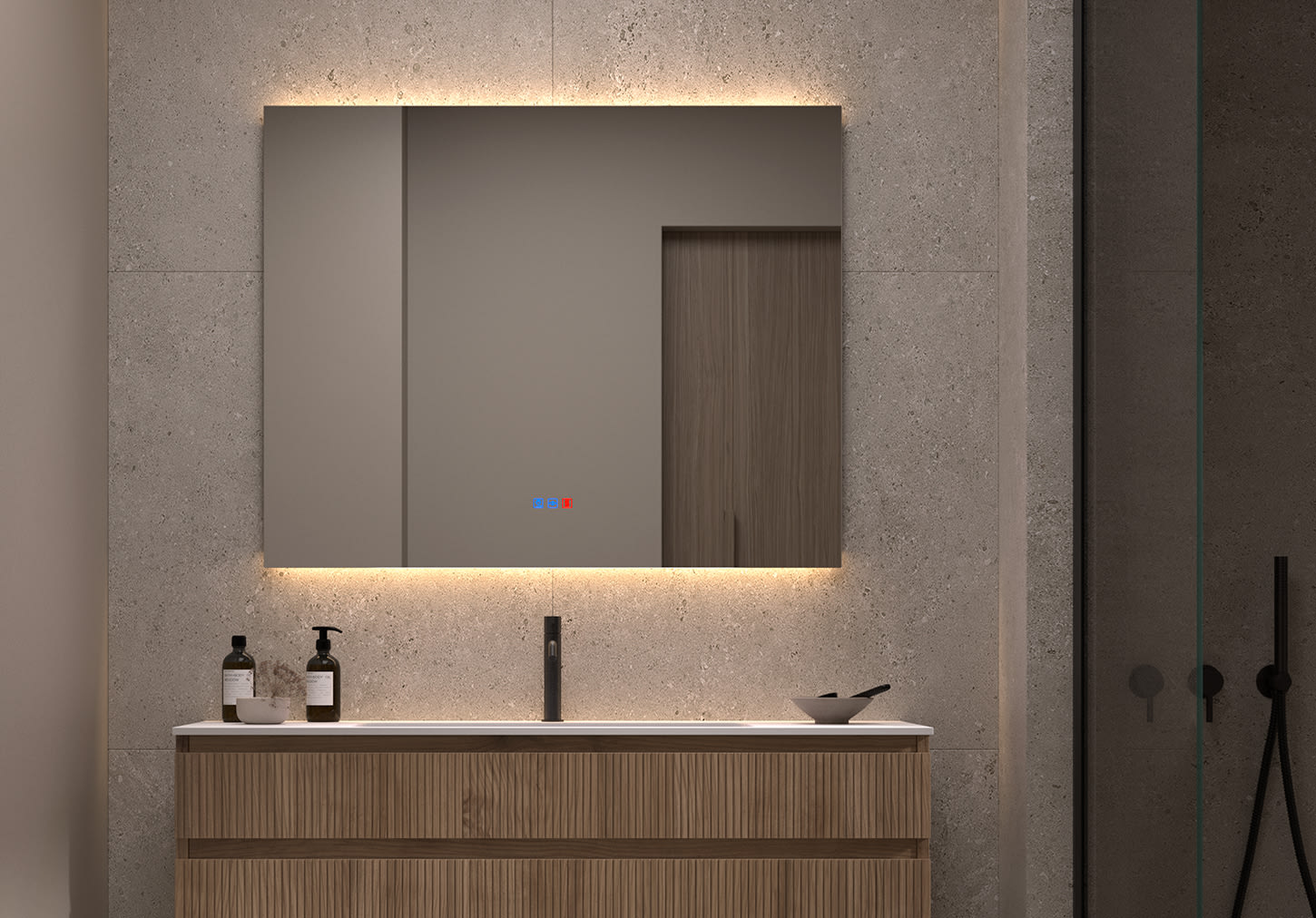 Espejo de baño con luz LED Bruntec Casiopea Principal 0