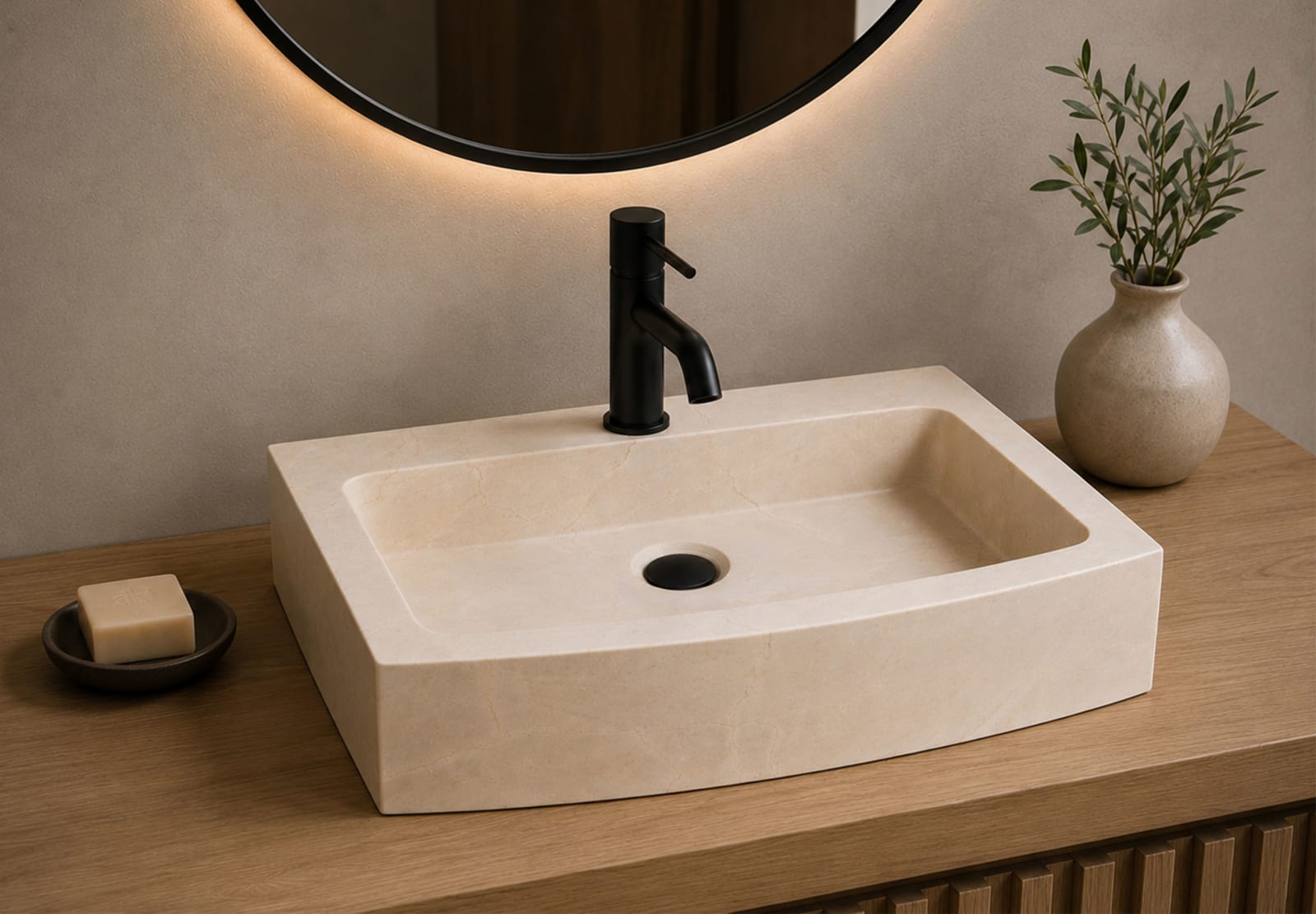 Lavabo de mármol natural Bruntec Pazant Principal 0