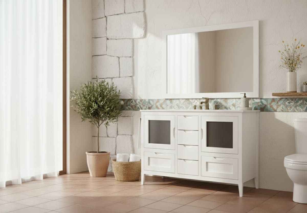 Conjunto mueble de baño rústico Bruntec Timor Principal 0