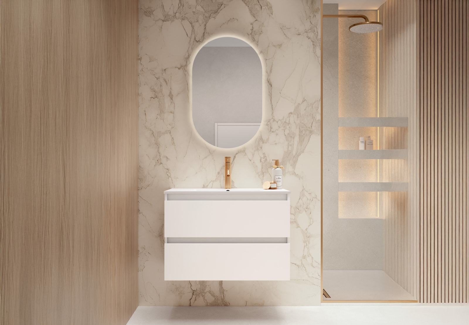 Mueble de baño fondo reducido 39.5 cm de Viso Nido Principal 0
