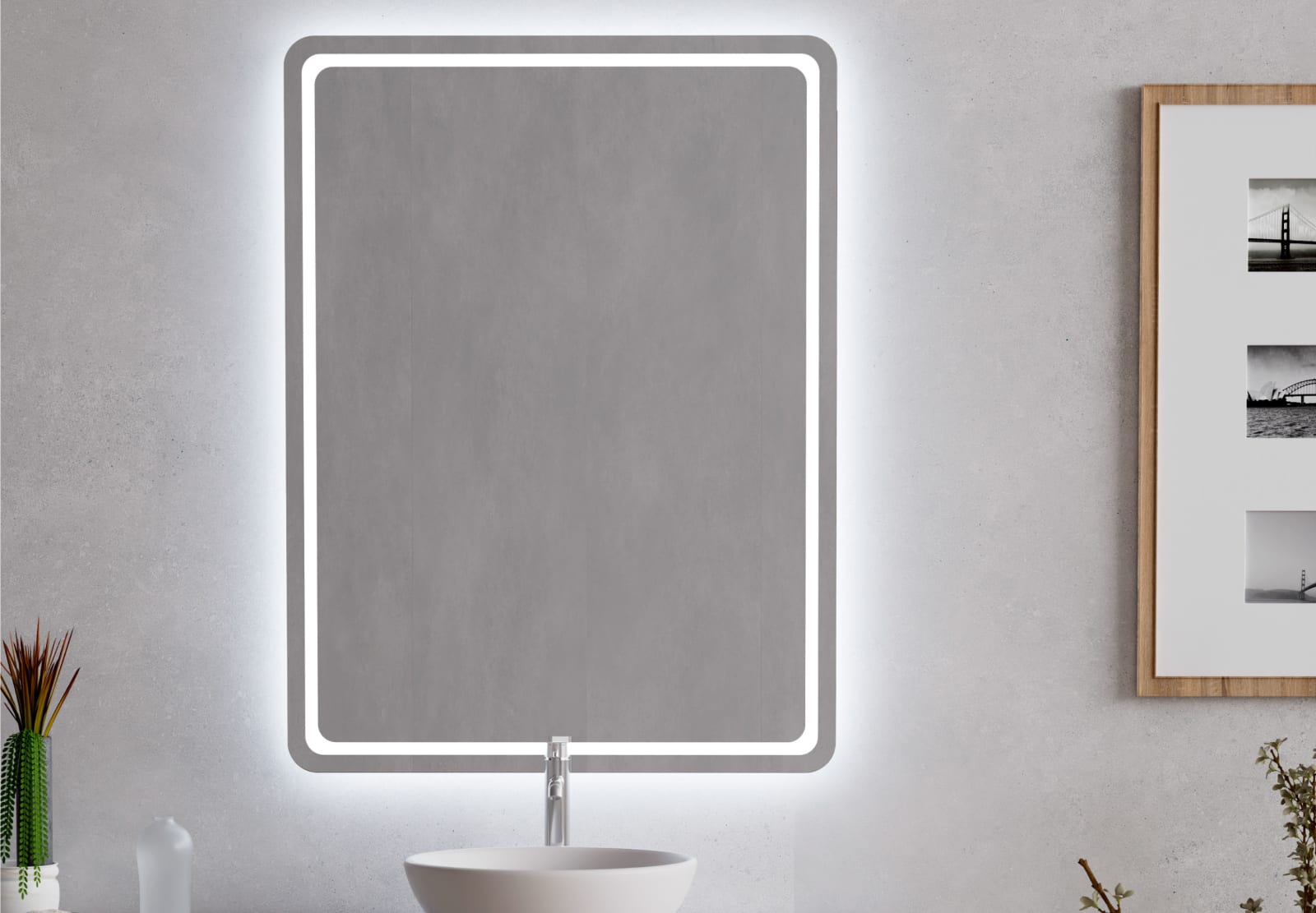 Espejo de baño con luz LED Bruntec Leroy Principal 0
