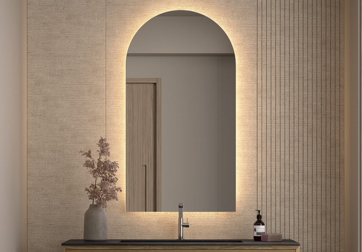 Espejo arco con luz LED Bruntec Lama Principal 0