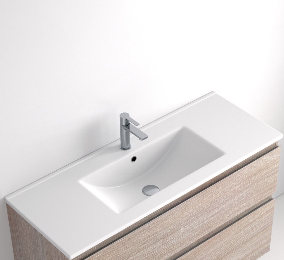 Lavabo encastrado fondo reducido 39 cm Plus Principal 0