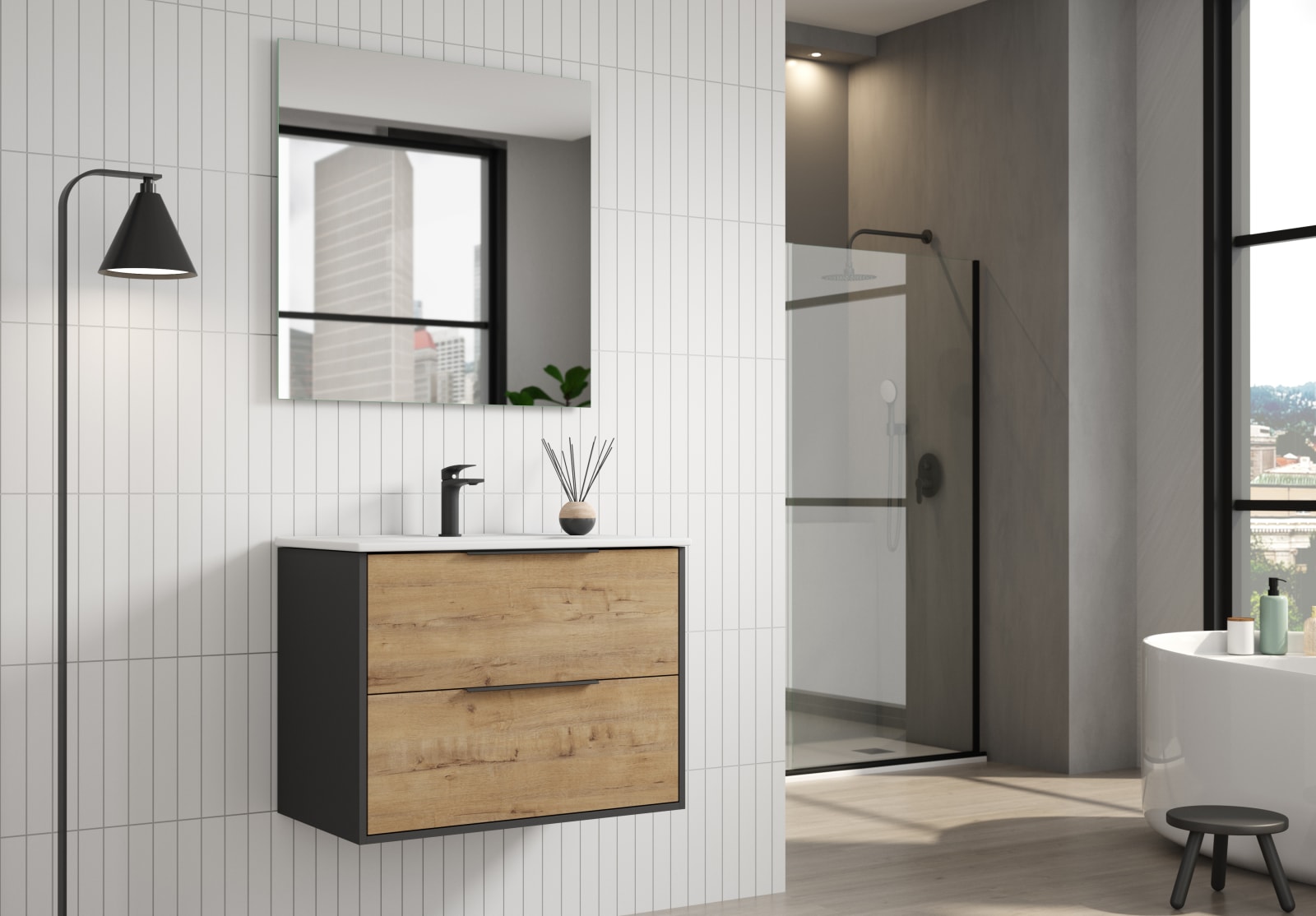 Conjunto mueble de baño Bruntec Duox Principal 0