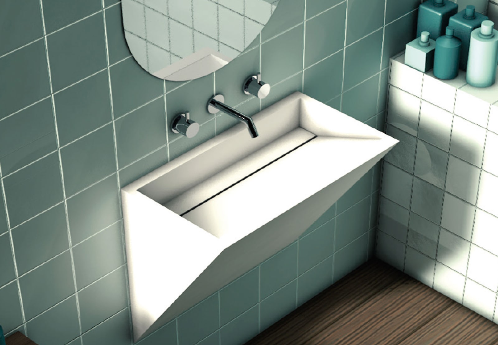 Lavabo suspendido Art and Bath Suton Principal 0