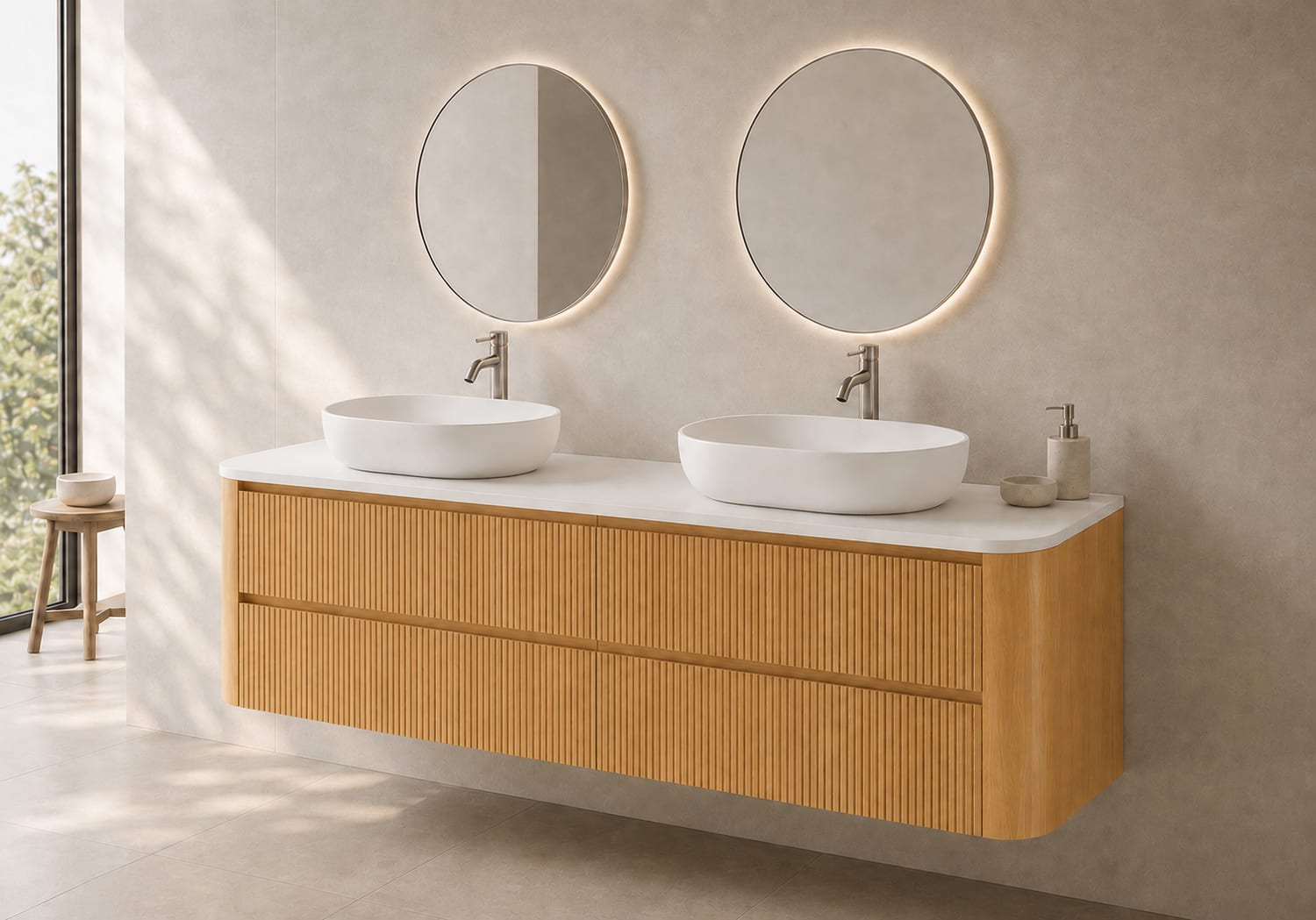 Mueble de baño con encimera Solid Surface Bruntec Duna Principal 0