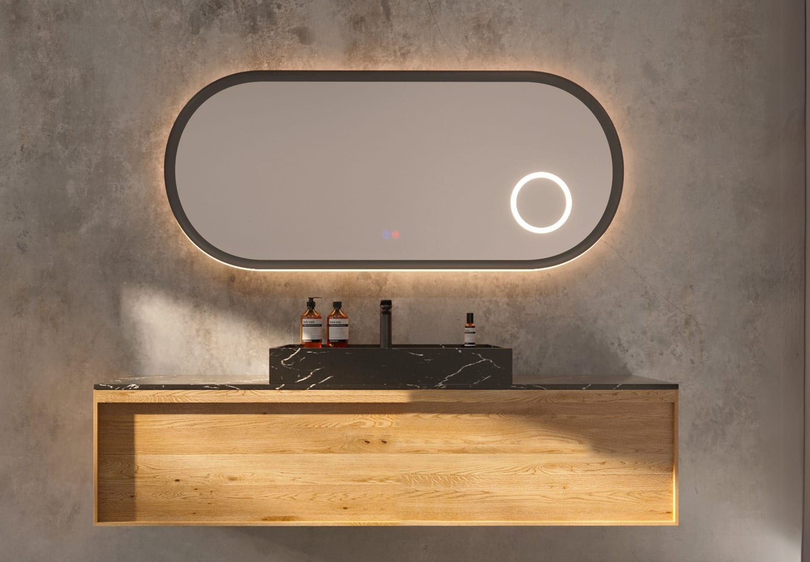 Espejo de baño con luz LED Ledimex Rimini Principal 0