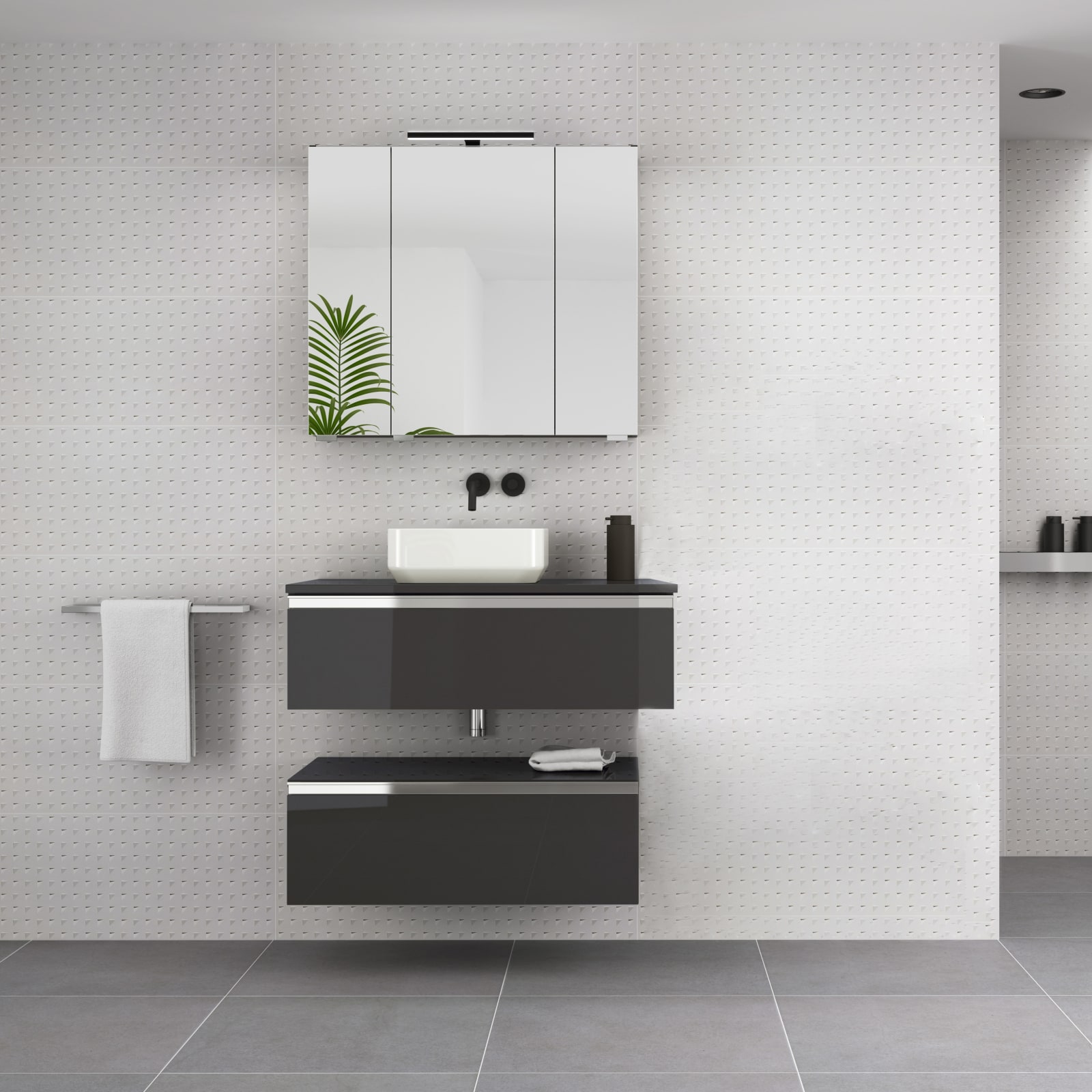 Mueble de baño con encimera de madera Royo Vida Principal 0