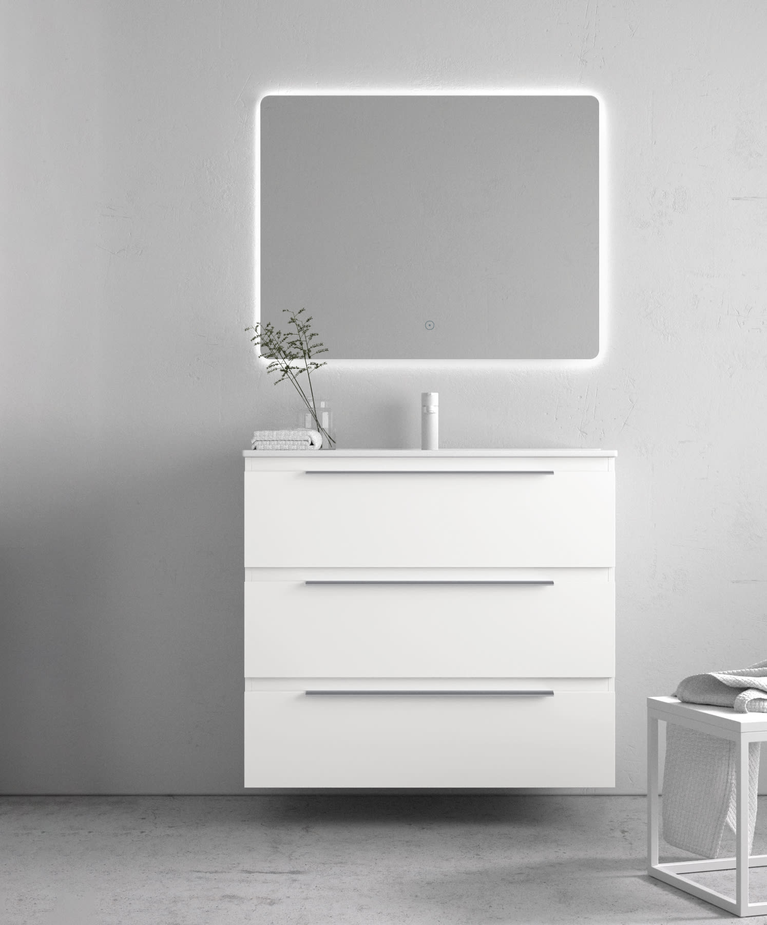 Mueble de baño de fondo reducido 39 cm Avila dos Carmen Principal 0